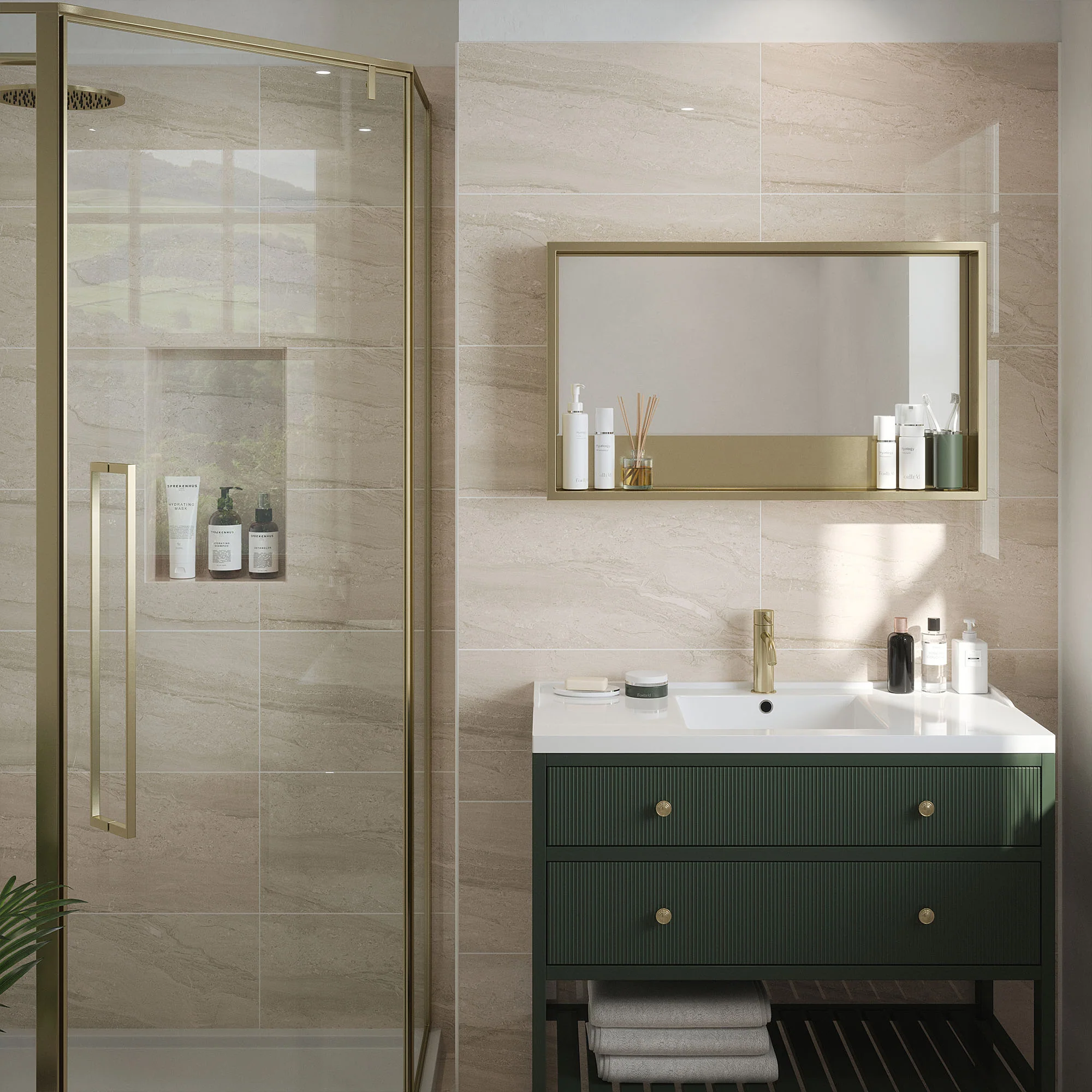 Beige Gloss - Arden Smooth Ceramic Wall Tile - Image 3