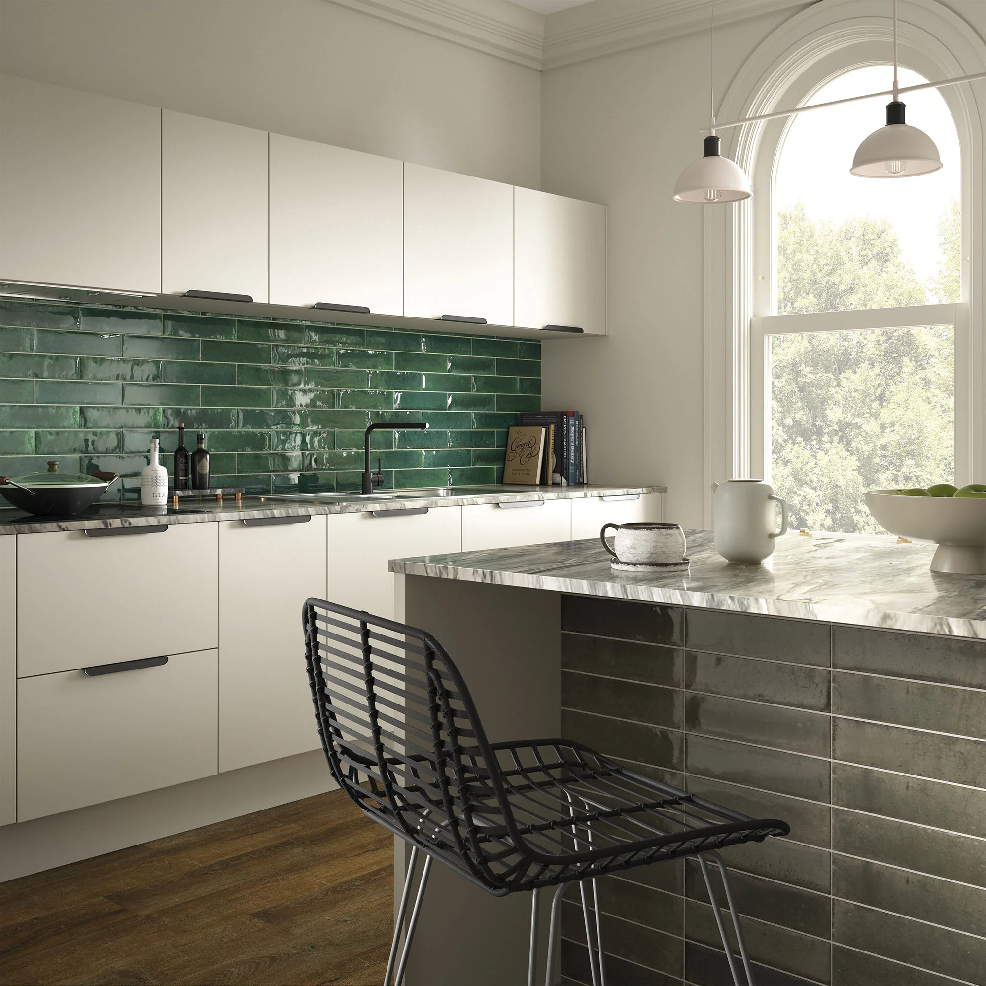 Ash - Aura 8mm Gloss Tile Sample (P11061) - Image 3