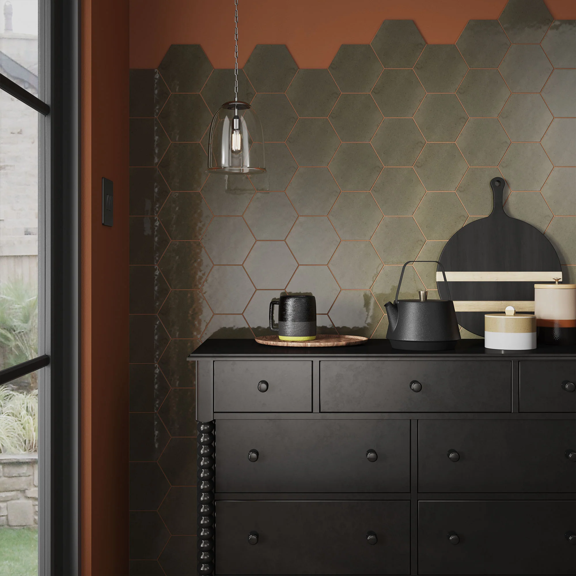Ash - Aura 8mm Gloss Tile Sample (P12067) - Image 2