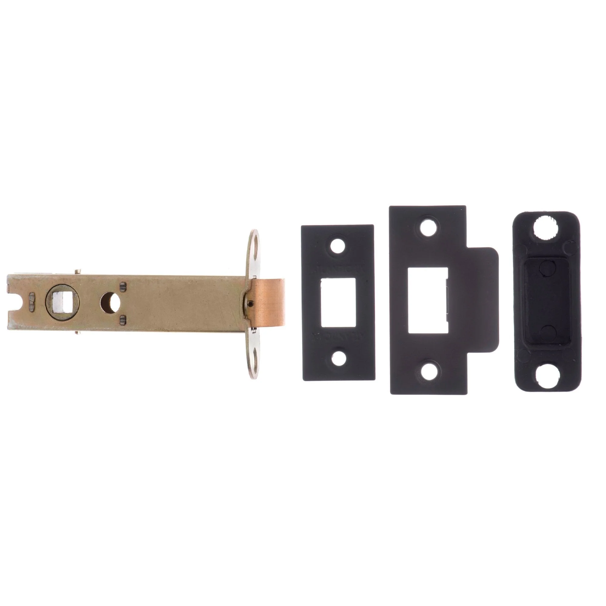 100mm (4'') CE13 Fire Rated Bolt Through Tubular Latch - Matt Black