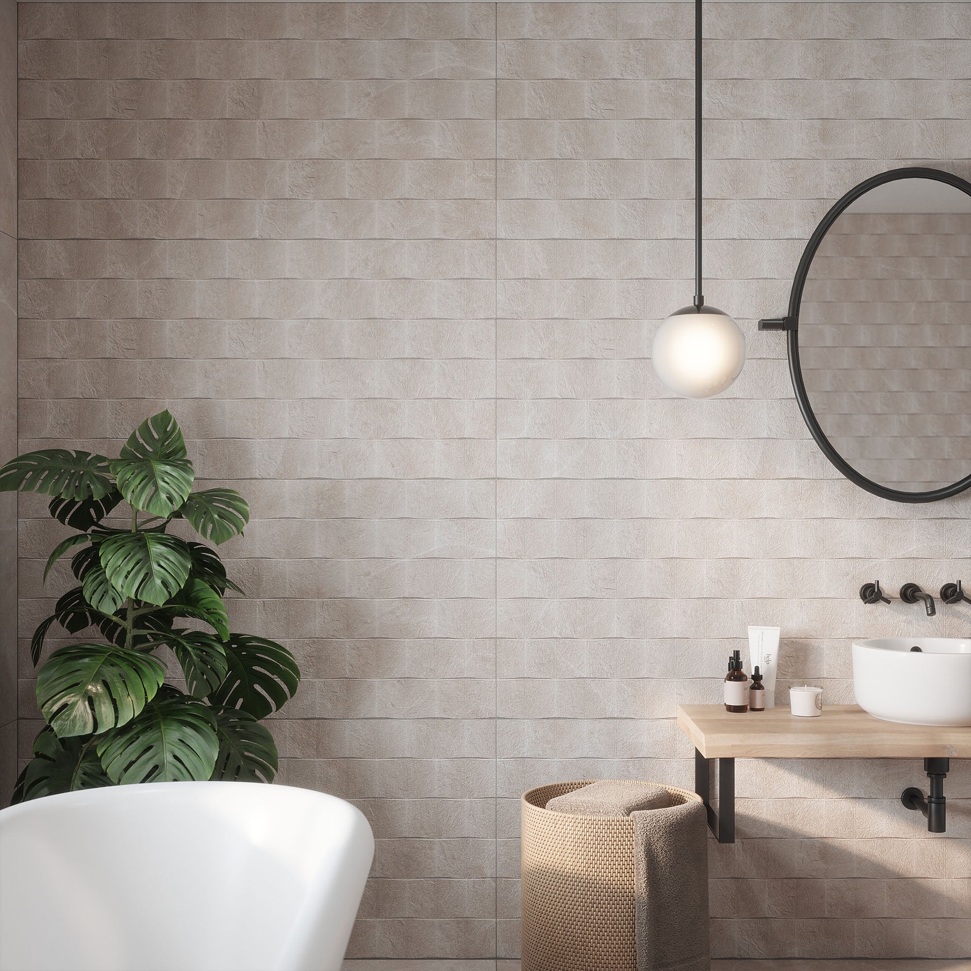 Beige - 10mm Matt Tile Sample (P14794) - Image 2
