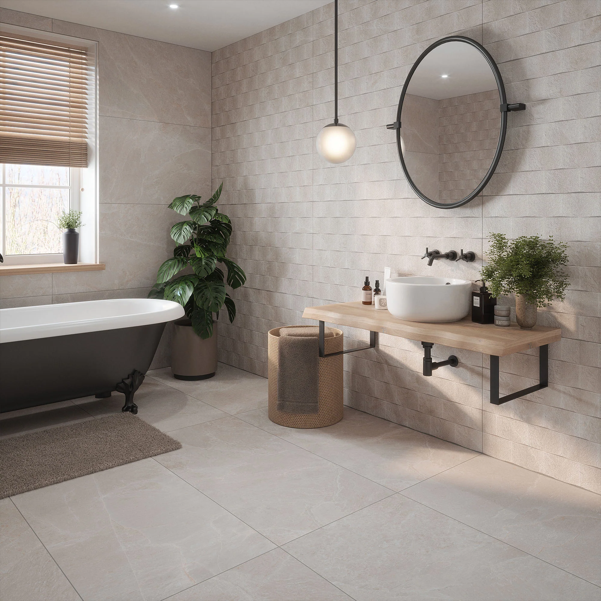 Beige - 10mm Matt Tile Sample (P14794) - Image 3