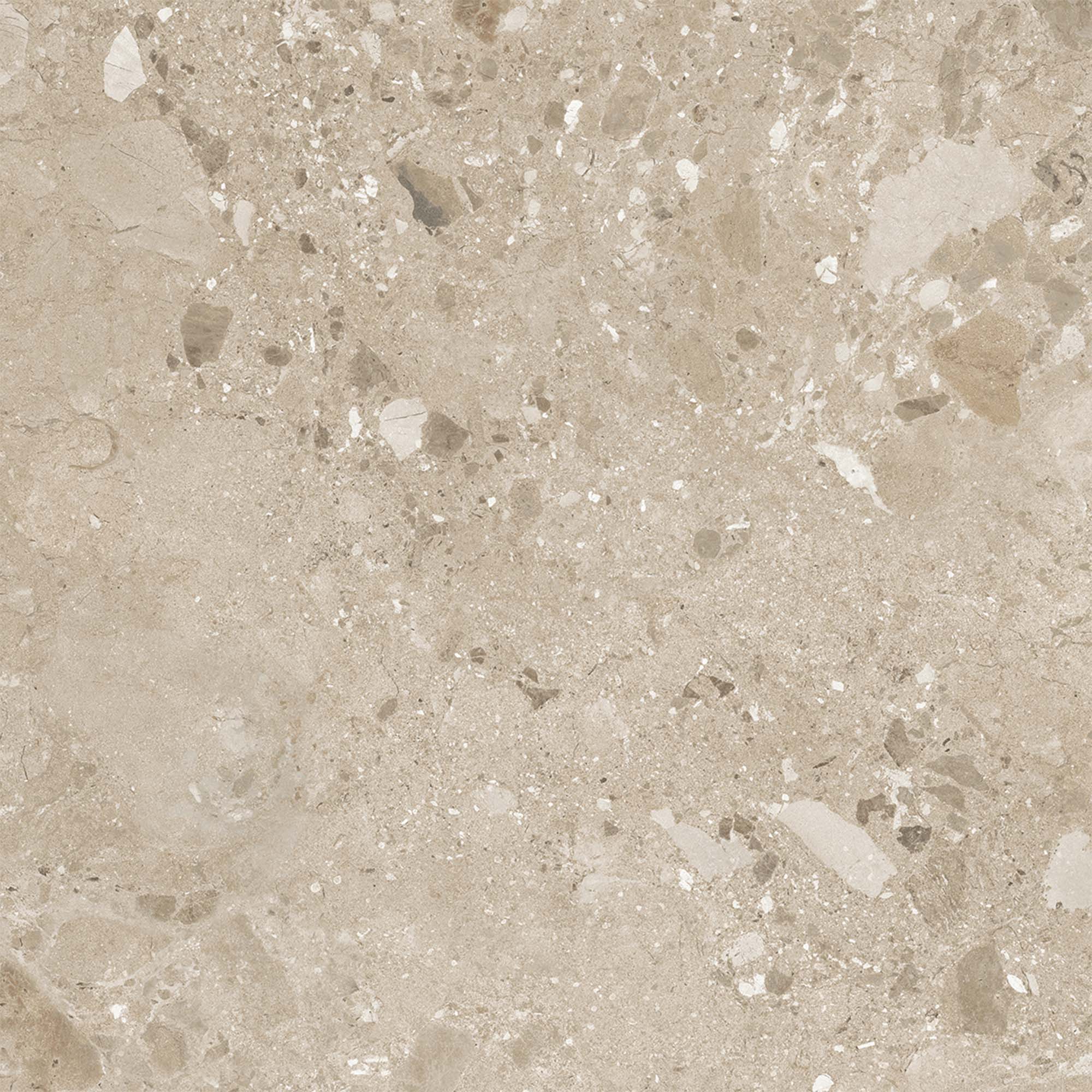 Beige - Terazzia 9mm Matt Tile Sample (P14816) - Image 4