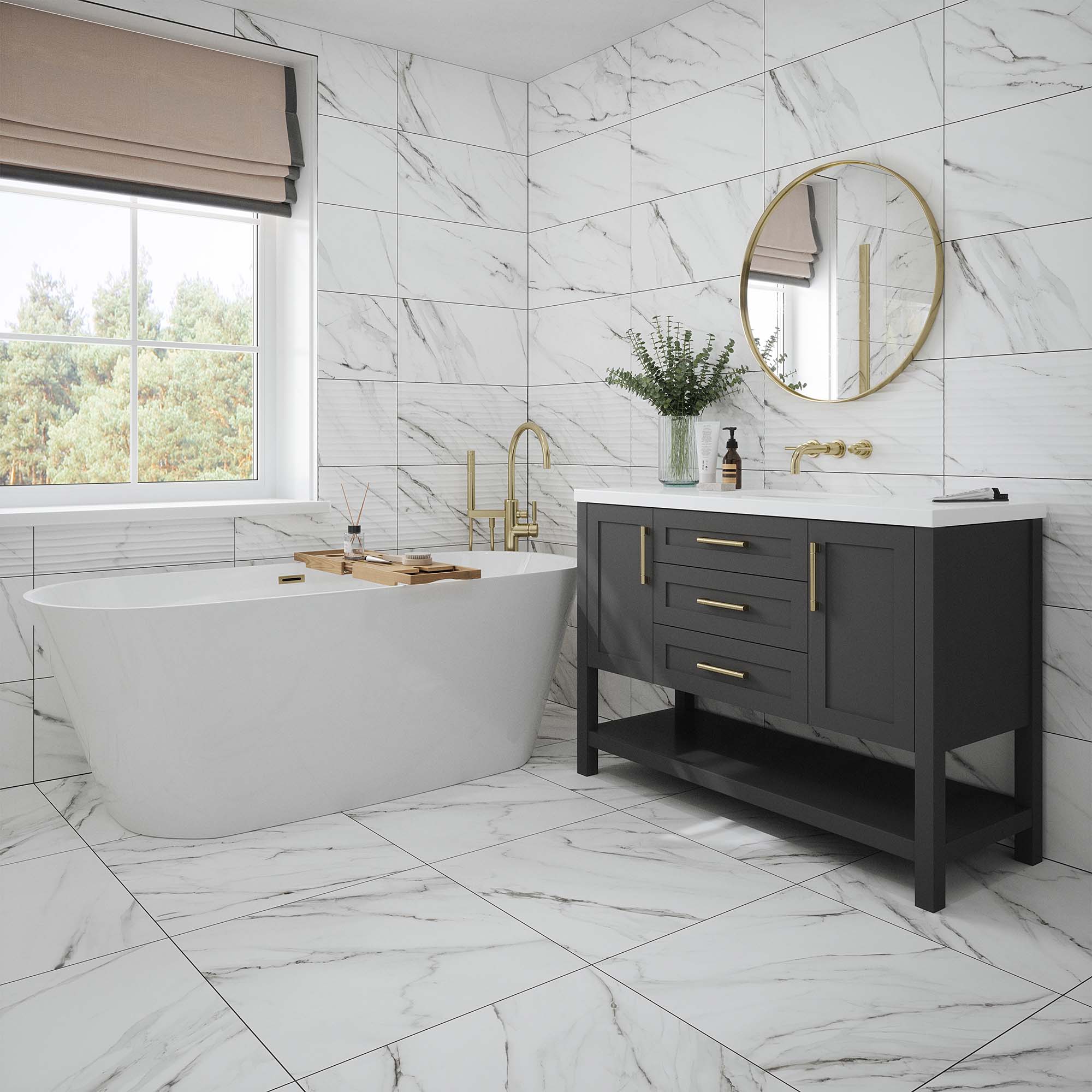 Clarence Matt - Smooth Porcelain Wall & Floor Tile - Image 3