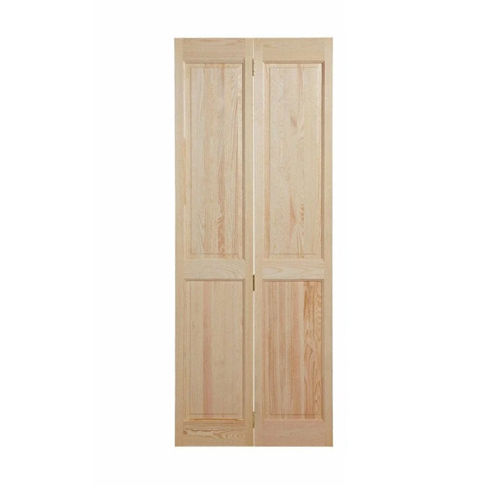 Clear Pine Internal Unfinished Malton 4 Panel Bi-Fold Door - Image 3