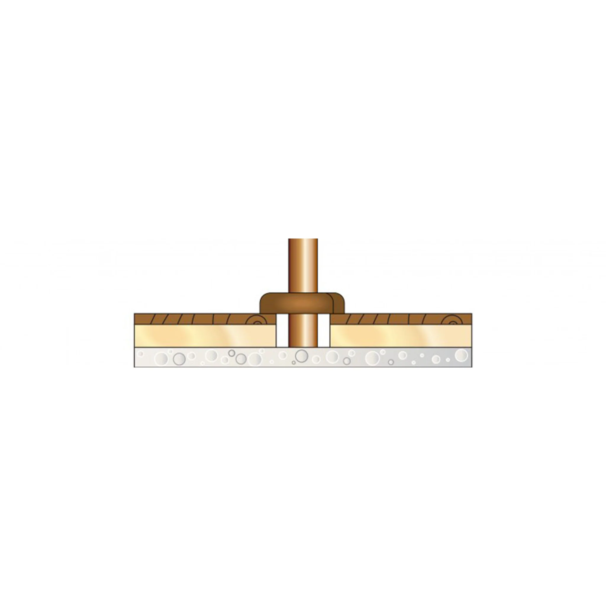 Natural Oiled Radiator Pipe Rose Cover - Image 3