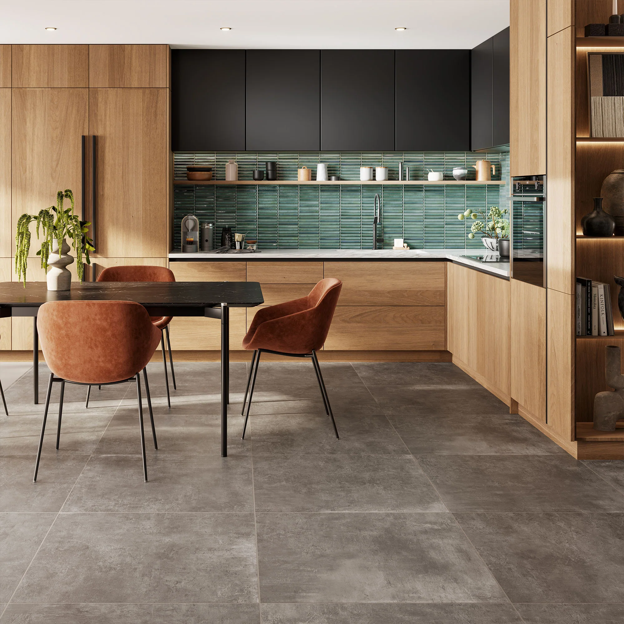 Emerald Gloss - Elara Smooth Linear Ceramic Wall Tile - Image 3