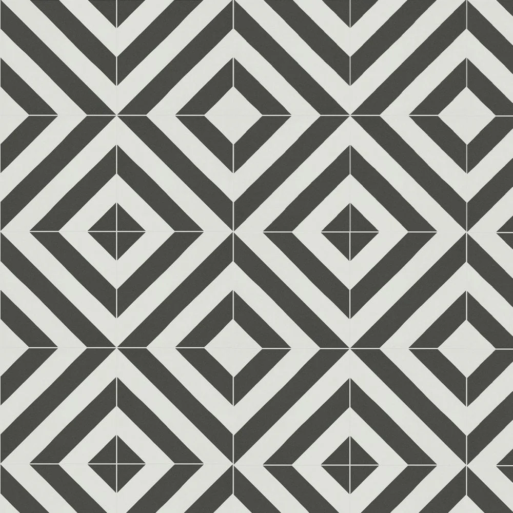Black and White - Retro Water-resistant 8mm Laminate Flooring - Image 2