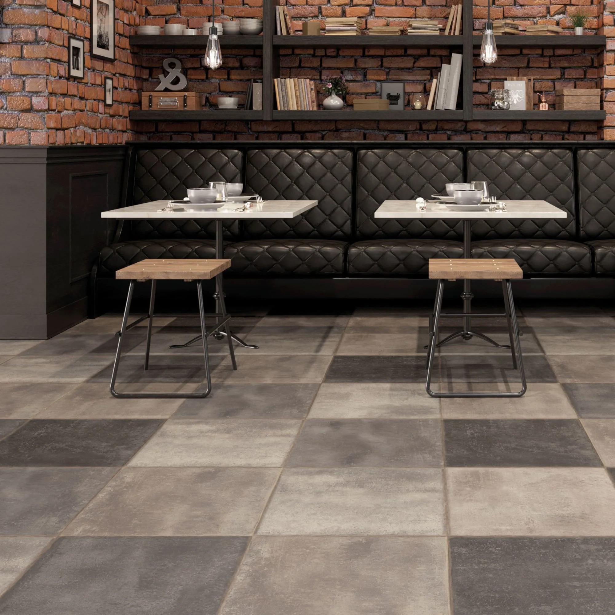 Stone Oxide - Industry Tile Water-resistant 8mm Laminate Flooring