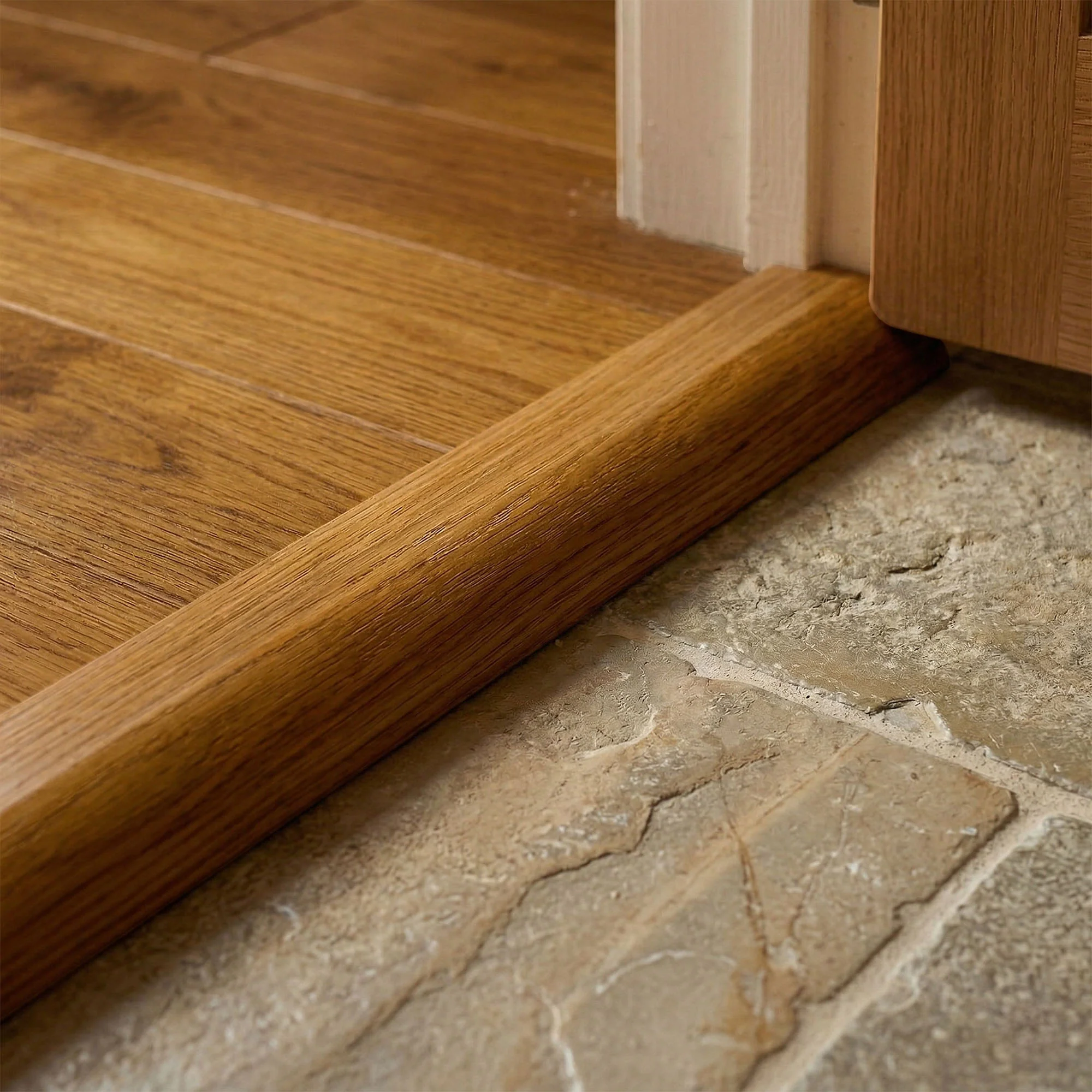 Golden Oak Ramp Adapting Profile Door Bar 990mm - Image 2