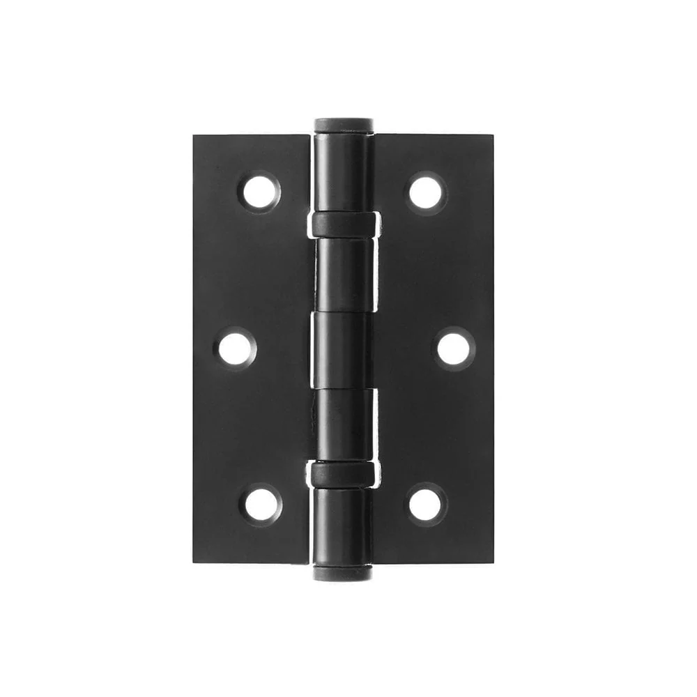 75mm (3) Ball Bearing Hinge Pair - Matt Black - Image 2