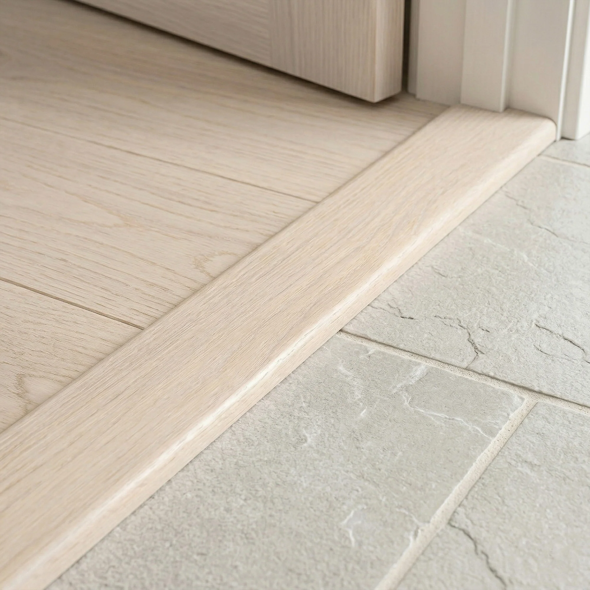 Ivory White - Connecting Profile Door Bar 990mm - Image 2