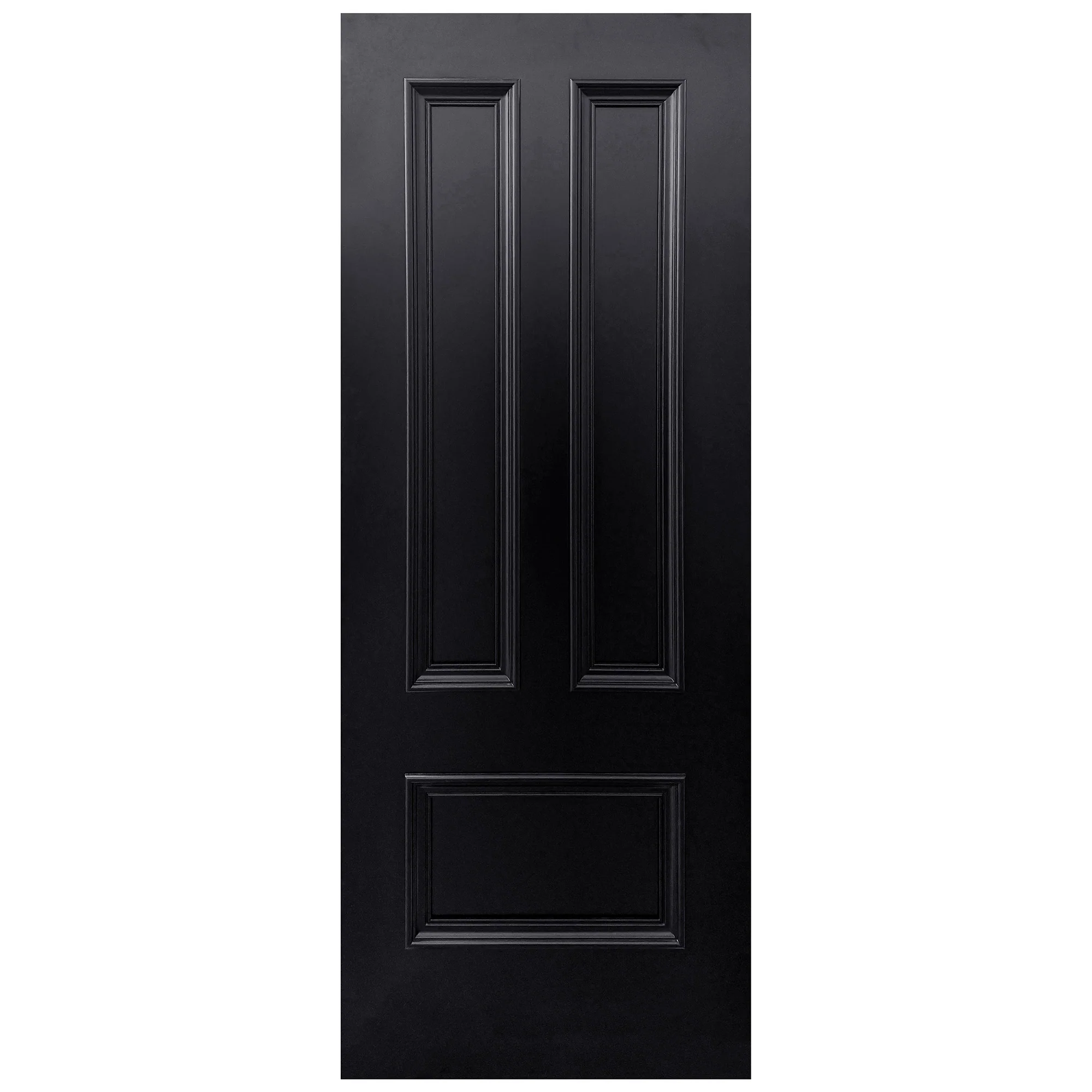 Jet Black Internal Fully Finished Belgravia 3 Panel Door - Image 3