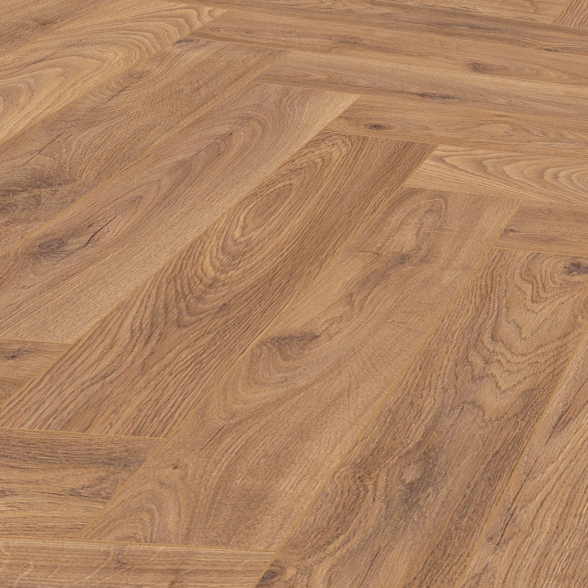 Firebrand Oak - Herringbone 8mm Laminate Flooring (122460) - Image 3