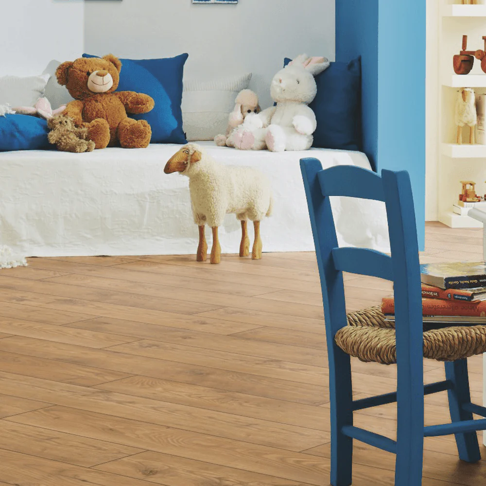Tawny Chestnut - Atlantic 10mm Handscraped Moisture Resistant Laminate Flooring - Image 7