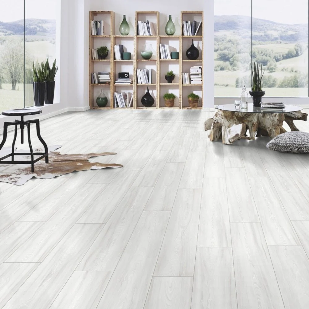 Virgin Scandi Larch - Atlantic 10mm Handscraped Moisture Resistant Laminate Flooring (122471) - Image 3