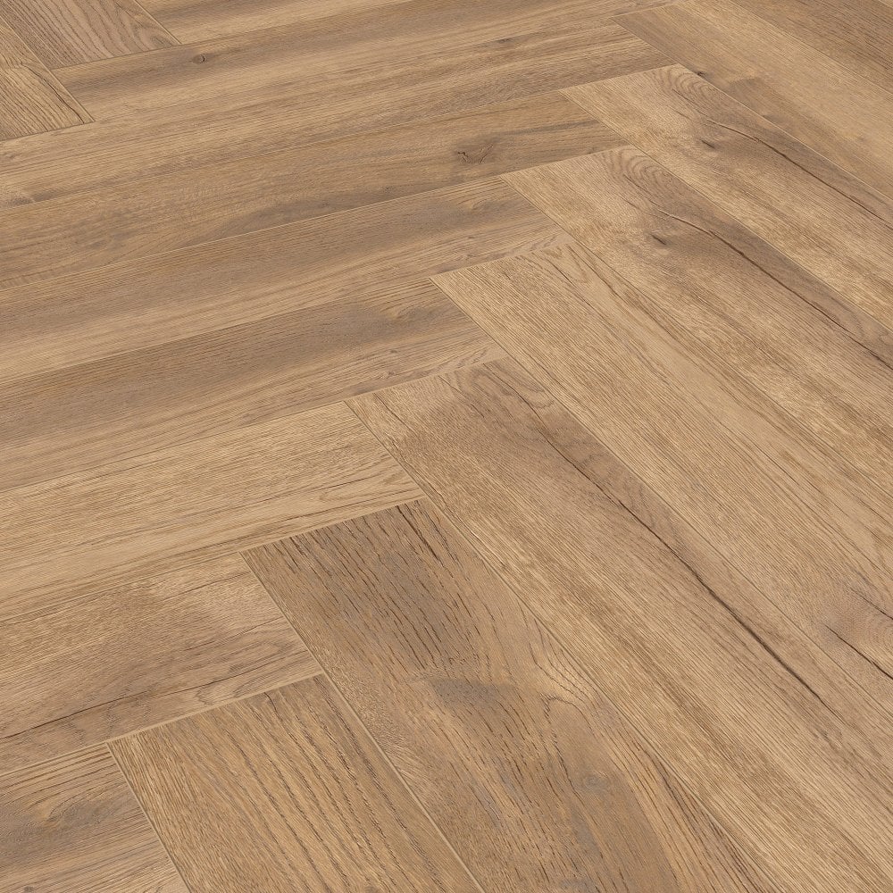Treviso Oak - Herringbone 8mm Laminate Flooring - Image 3