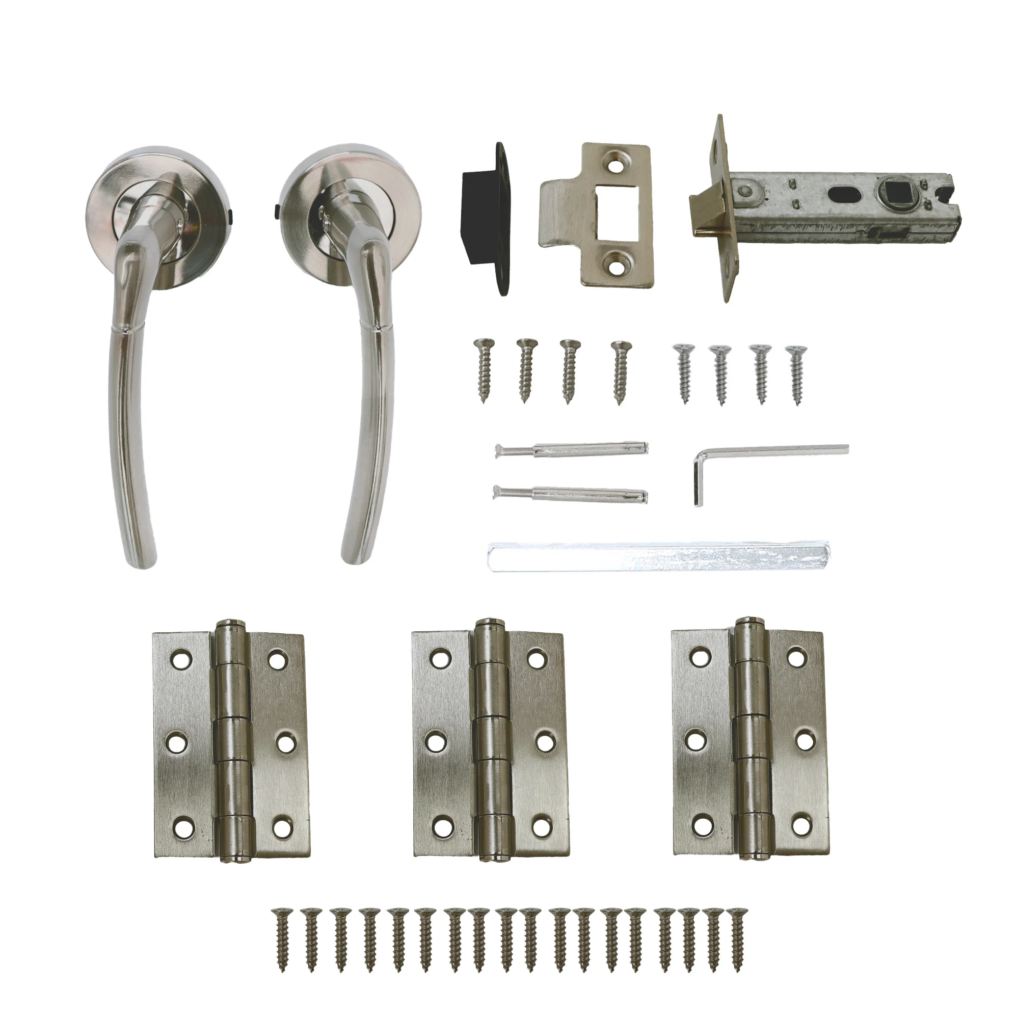 Lifestyle Alcor Lever on Round Rose Handle Set - Satin Nickel - Image 6