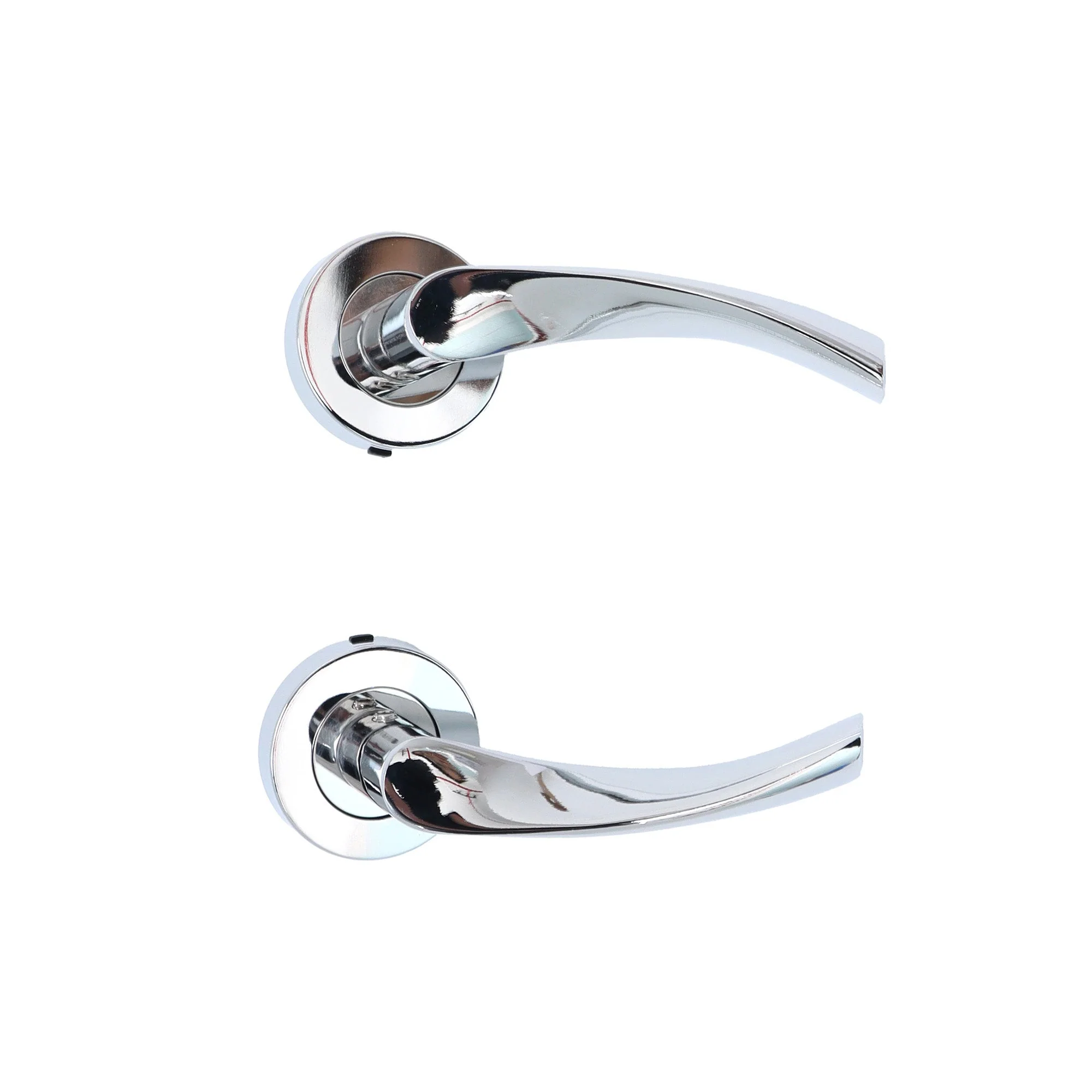 Lifestyle Mizar Lever on Round Rose Handle Set - Polished Chrome - Image 2