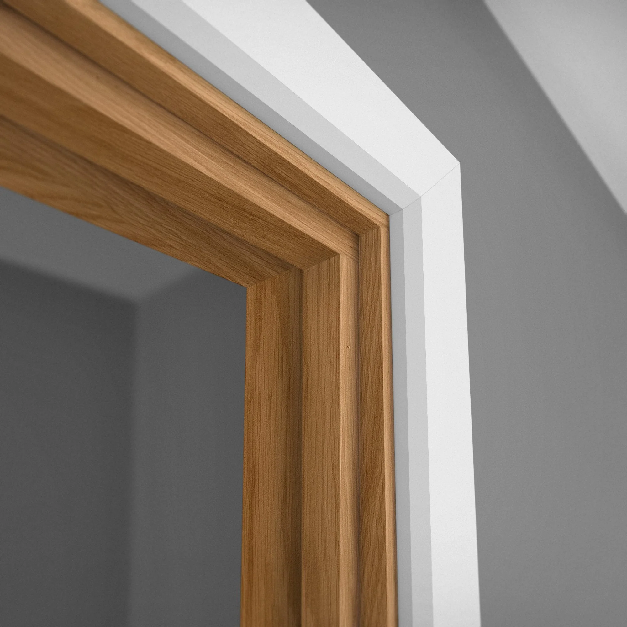 Oak Veneer Fully Finished Door Lining Set - Image 2