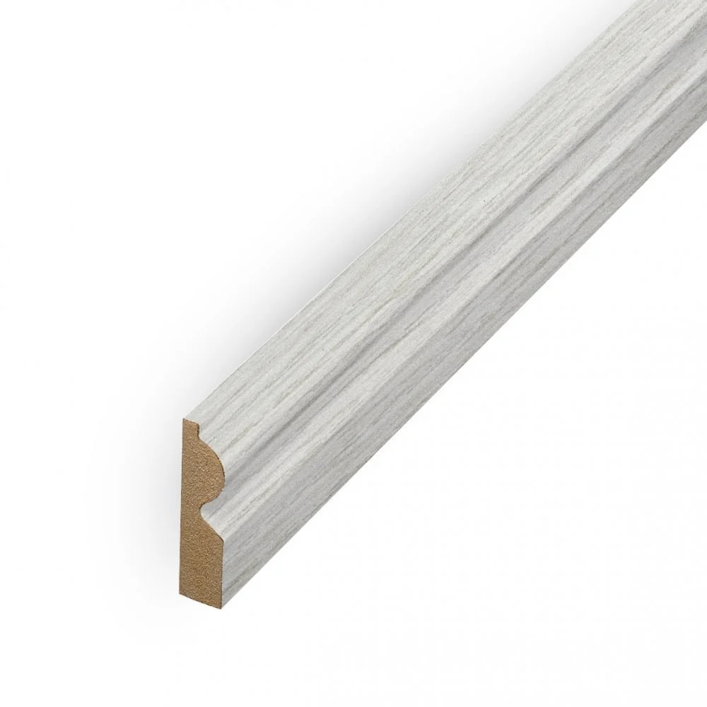 Off-White - 2.4m Torus Laminate Skirting Board - Image 3
