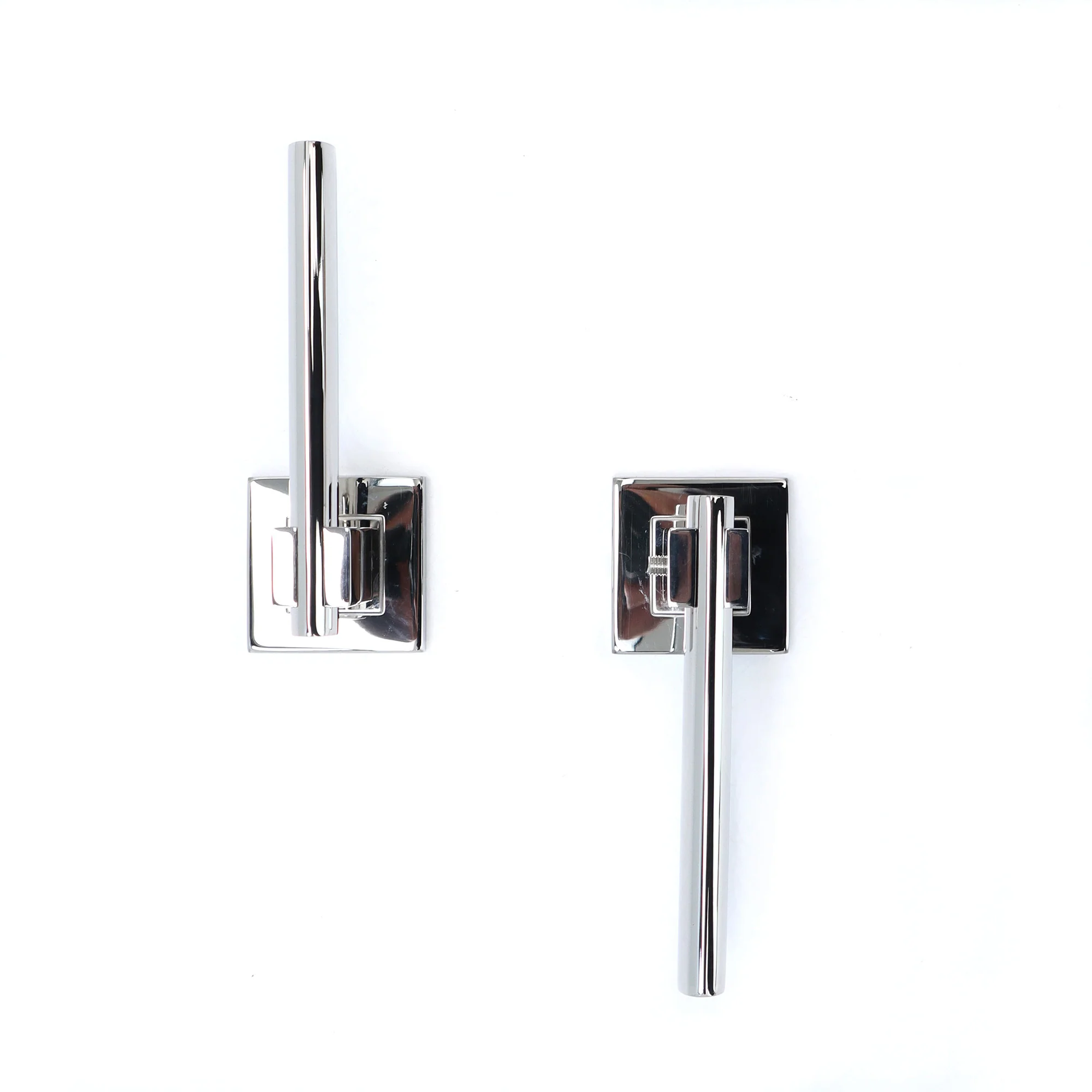 Superior Phobos Lever on Square Rose Bathroom Handle Set - Polished Stainless Steel - Image 5