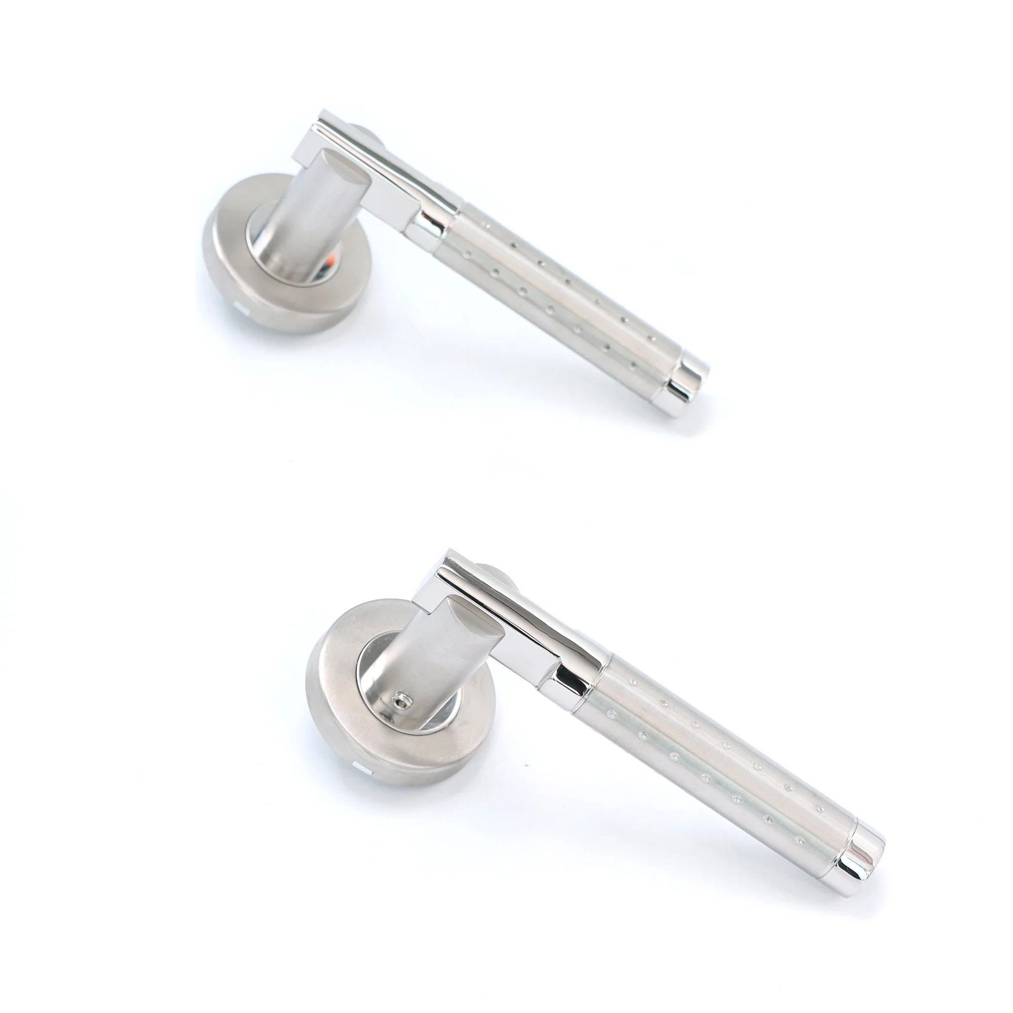 Superior Proxima Lever on Round Rose Handle Set - Polished Stainless Steel - Image 5