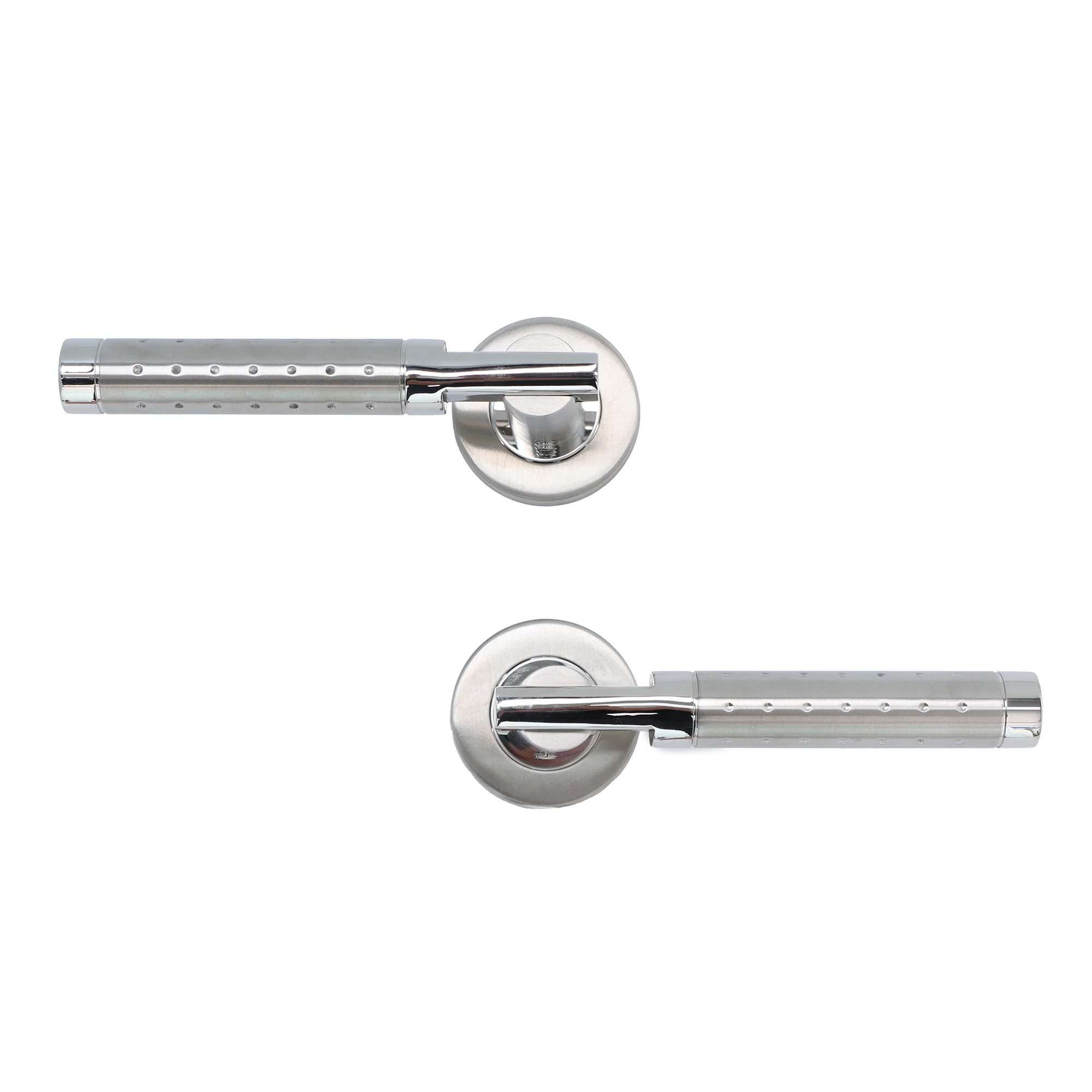 Superior Proxima Lever on Round Rose Handle Set - Polished Stainless Steel - Image 6