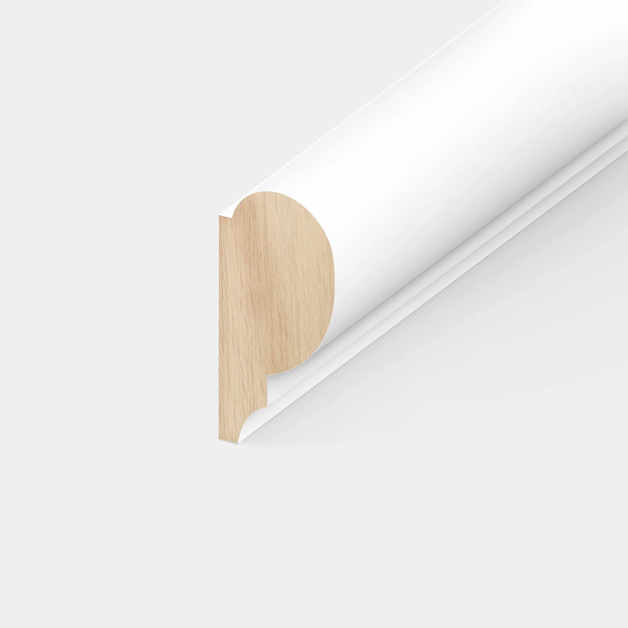 2.4m White Painted Picture Rail Moulding 20mm x 45mm
