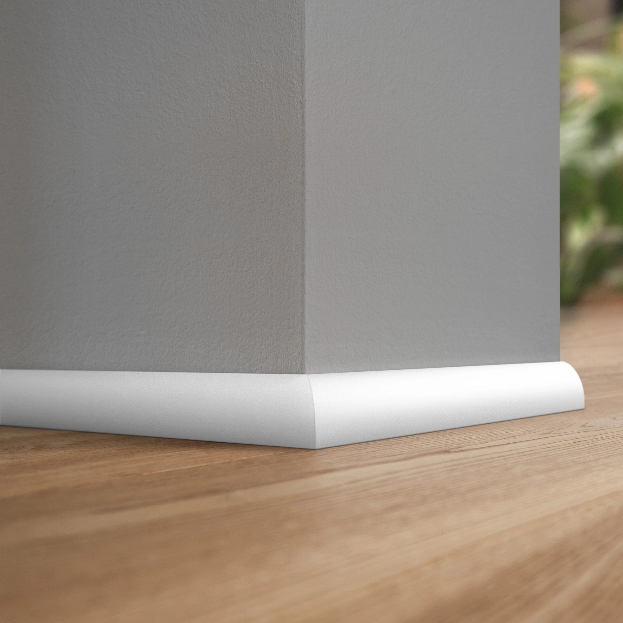 2.4m White Painted Quadrant Moulding 18mm x 18mm - Image 2