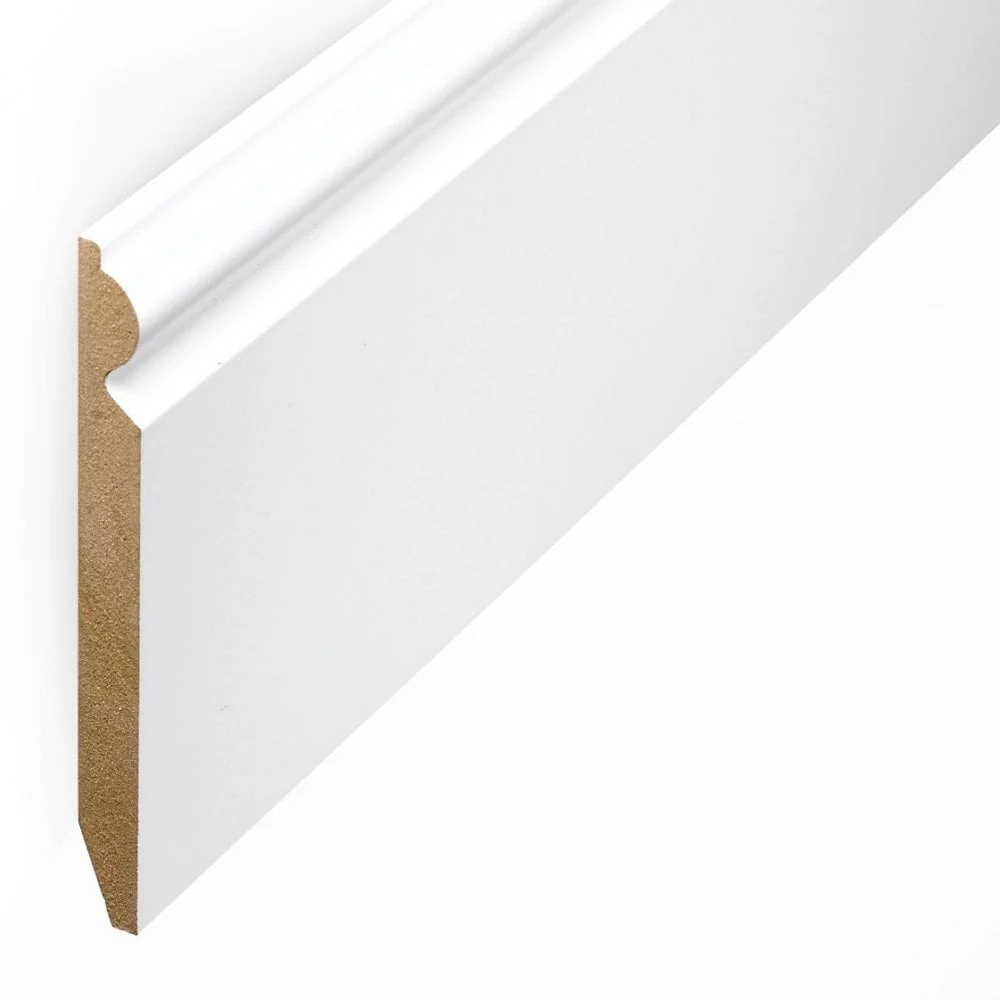 White - 2.4m Torus Laminate Skirting Board - Image 4