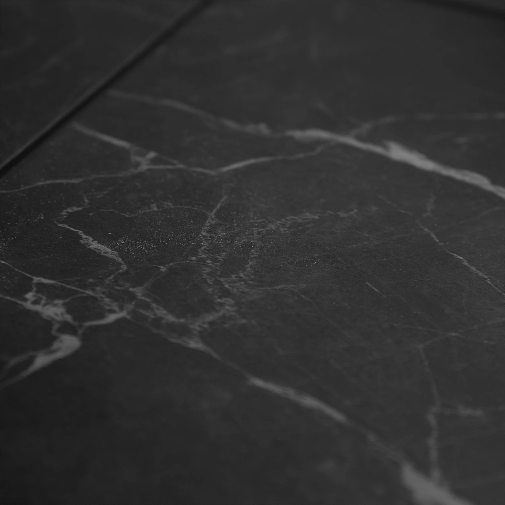 Black Gloss Marble - Luxe Vision Pre-Grouted 5.5mm Stone Embossed UV Coated Rigid Core Vinyl Flooring - Image 9