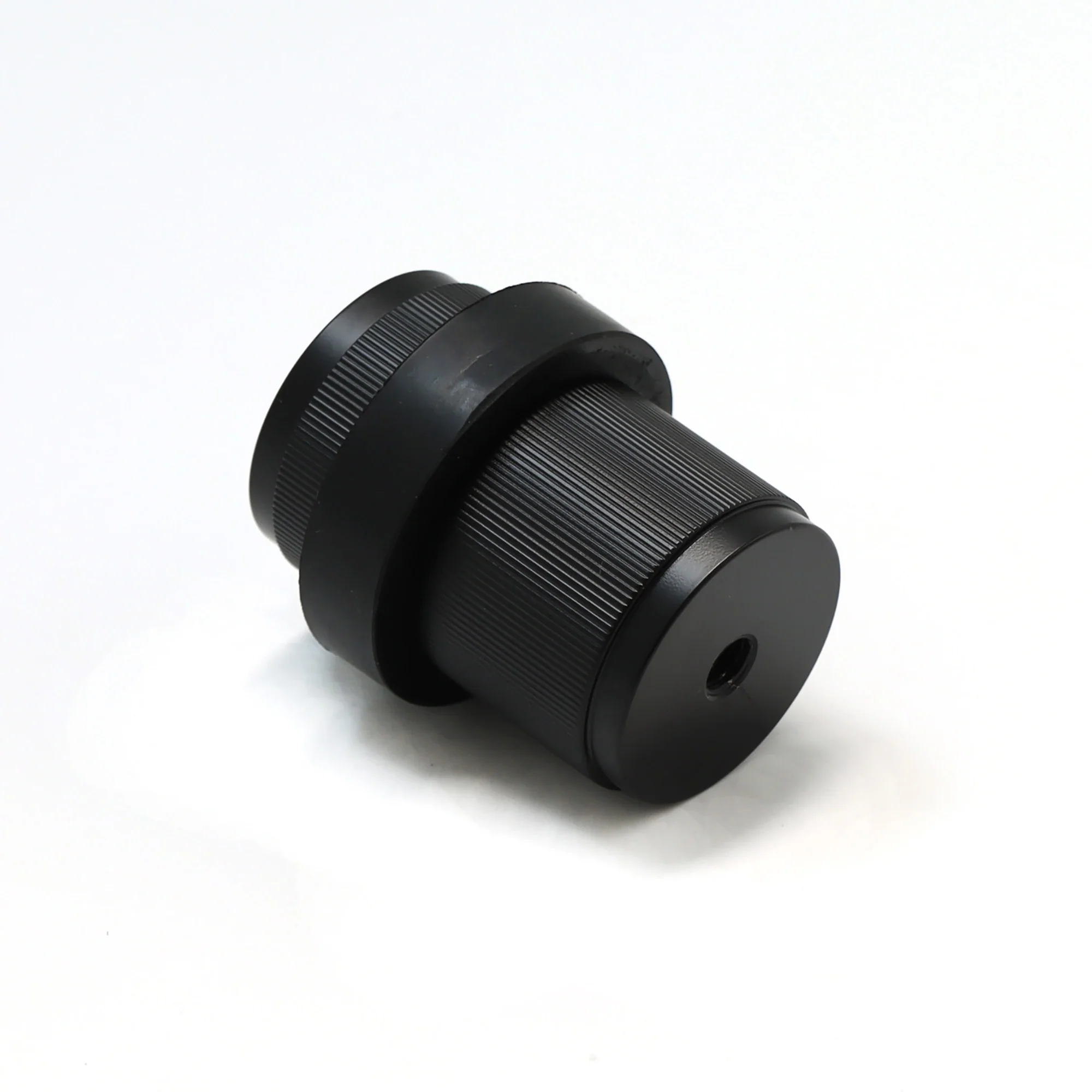 Fluted Round Door Stopper - Matt Black - Image 3