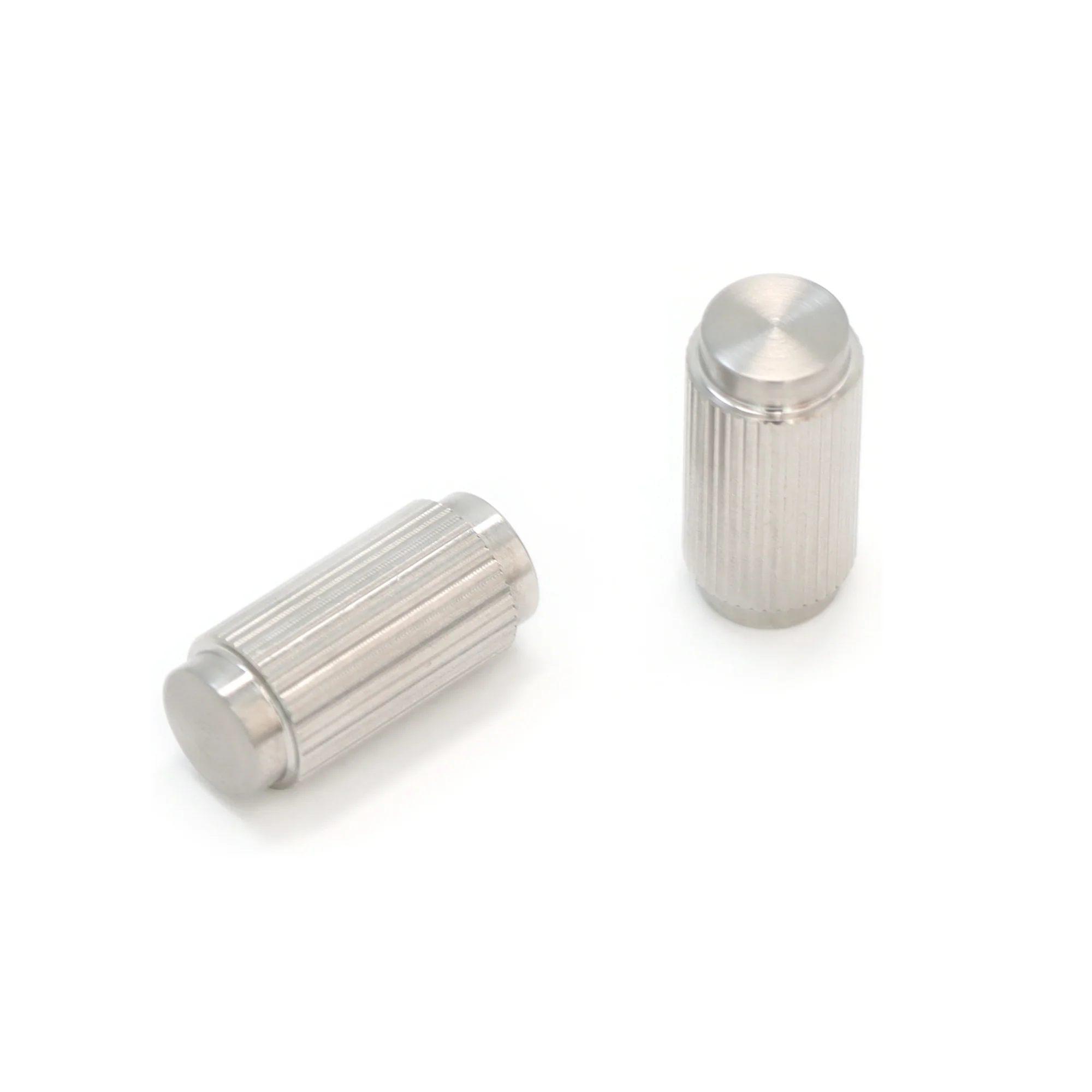 Fluted Small Round Cabinet Door Knob - Satin Stainless Steel - Image 3