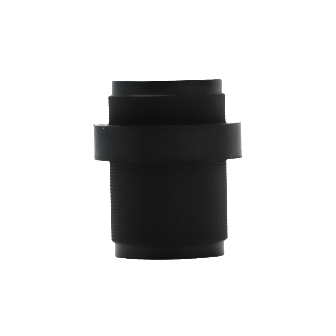 Knurled Round Door Stopper - Matt Black - Image 2