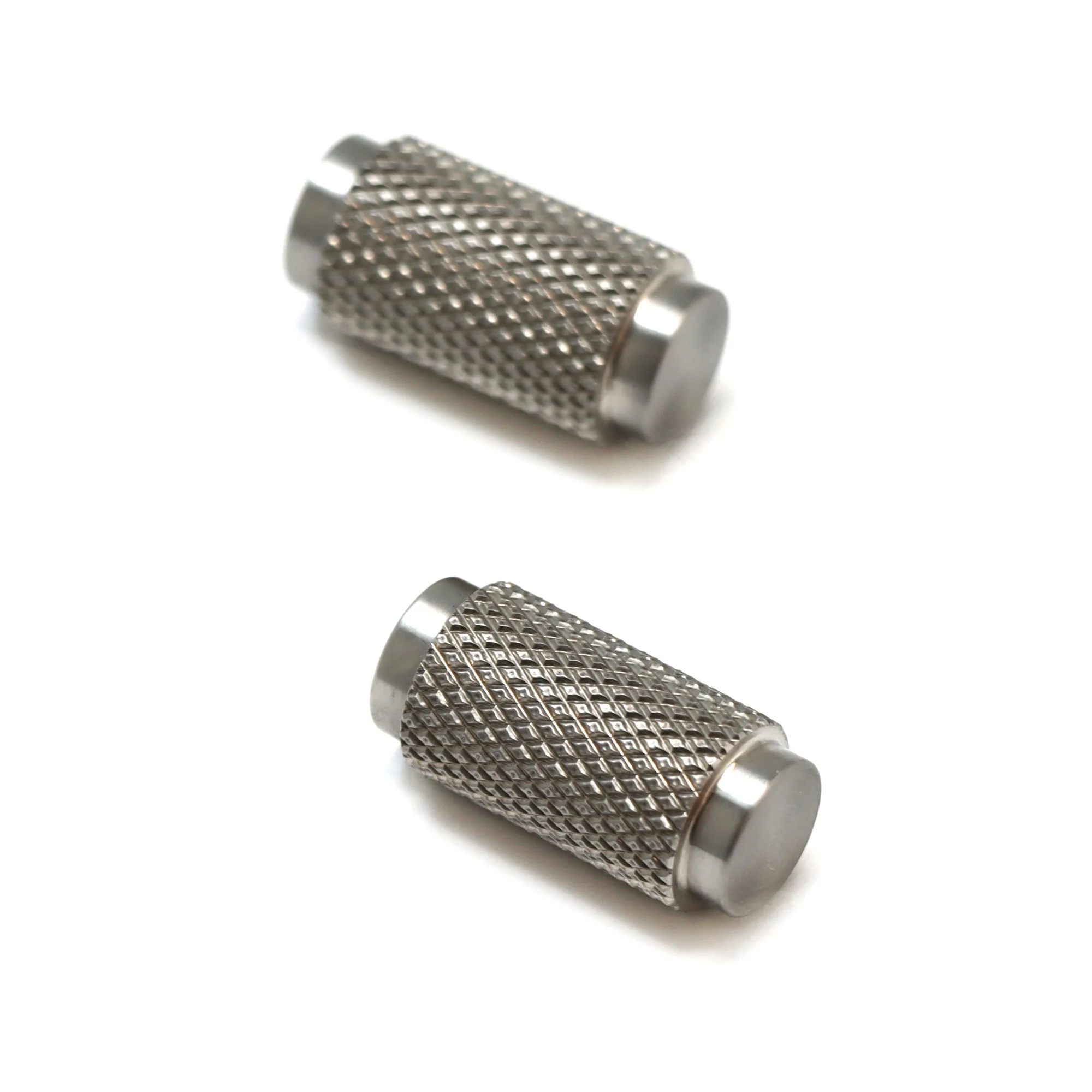 Knurled Small Round Cabinet Door Knob - Satin Stainless Steel - Image 3