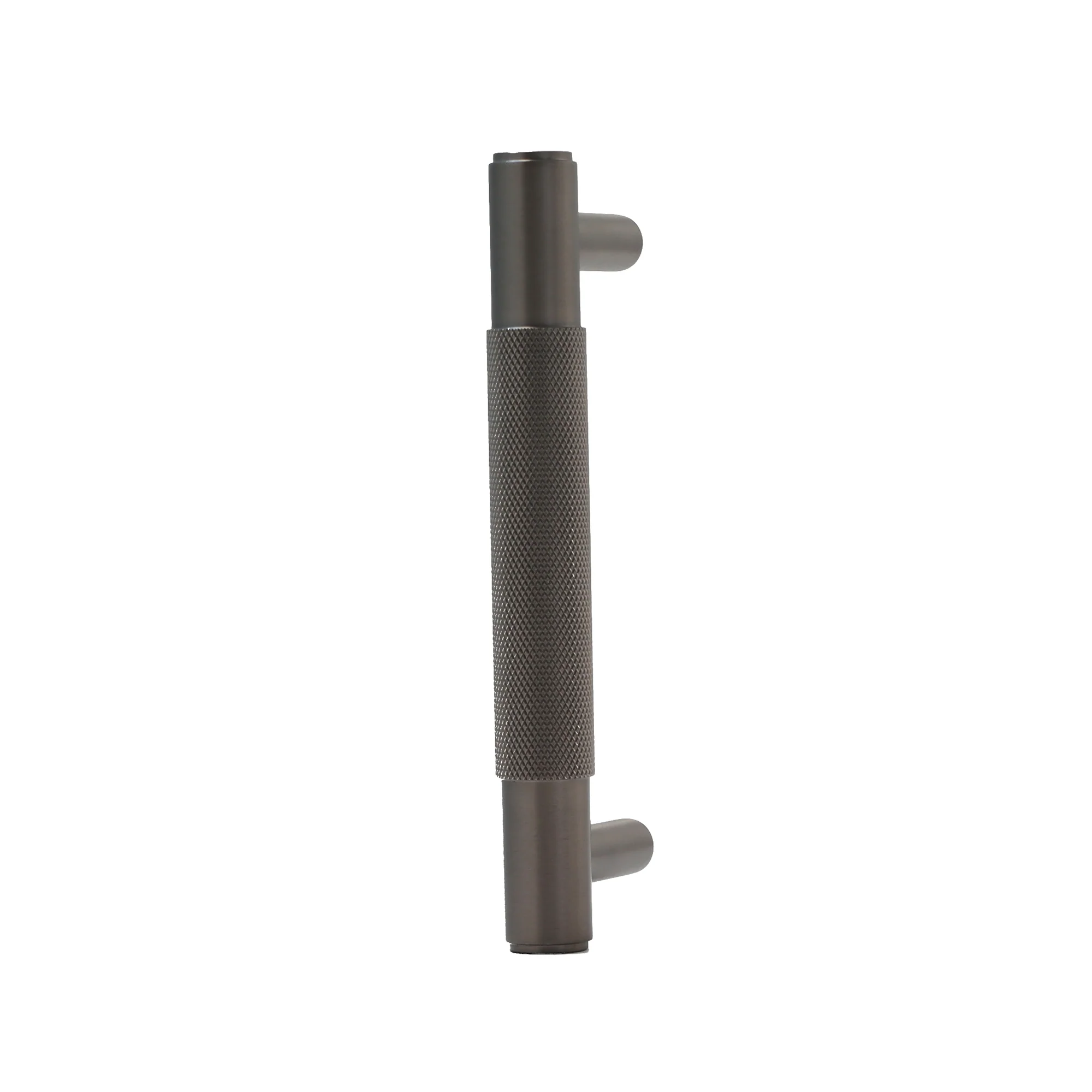 Knurled Small Round T-Bar Pull Handle - Gun Metal - Image 4