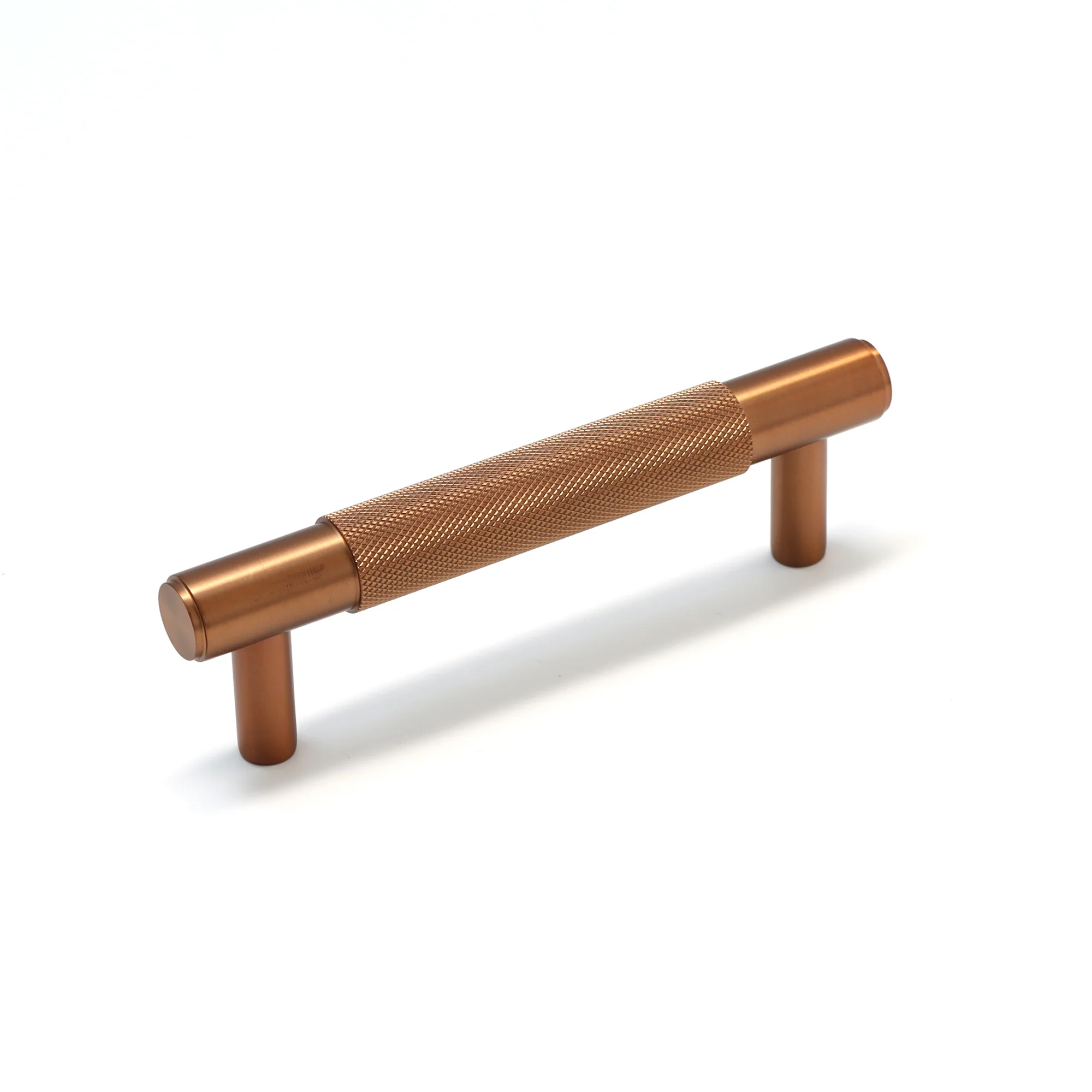 Knurled Small Round T-Bar Pull Handle - Rose Gold - Image 3