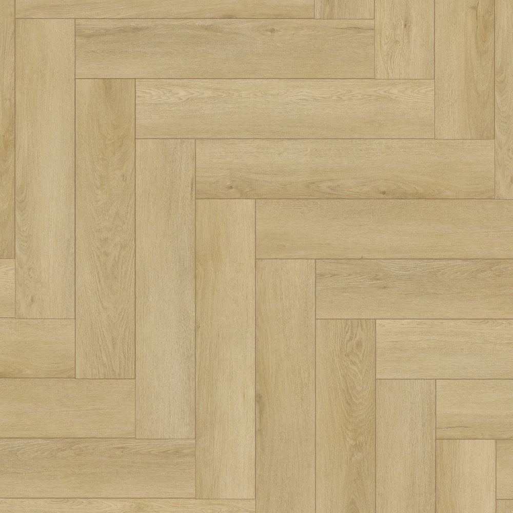 Trail Oak - Foundation Herringbone LVT 5mm Anti-Microbial UV Coated Rigid Core Vinyl Flooring - Image 2