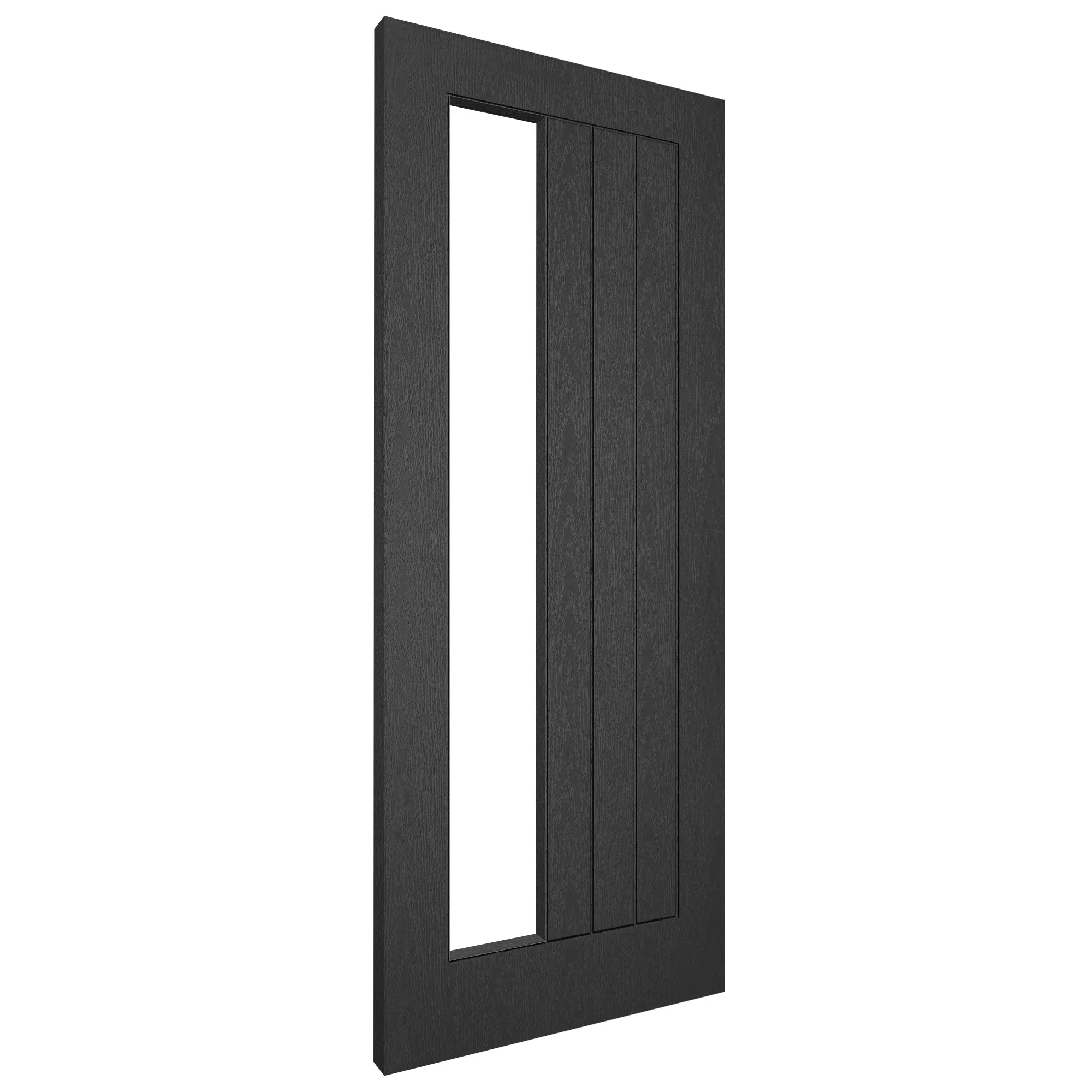 Ash Grey Internal Fully Finished Farley Clear Offset Glass Door - Image 2