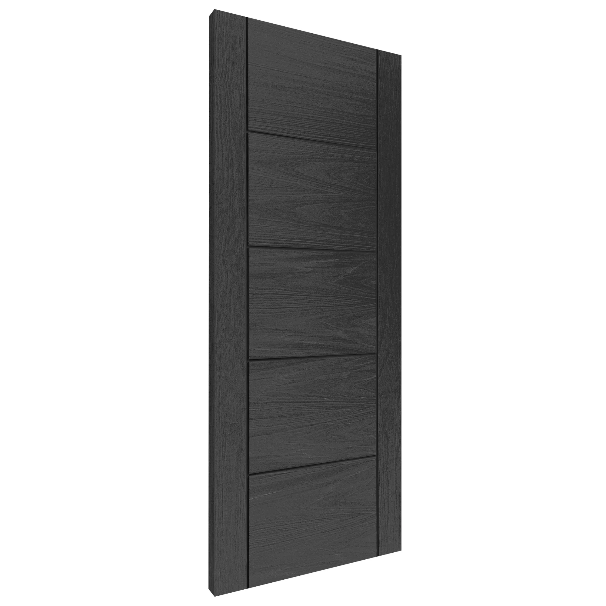 Ash Grey Internal Fully Finished Parma 5 Panel Door - Image 2