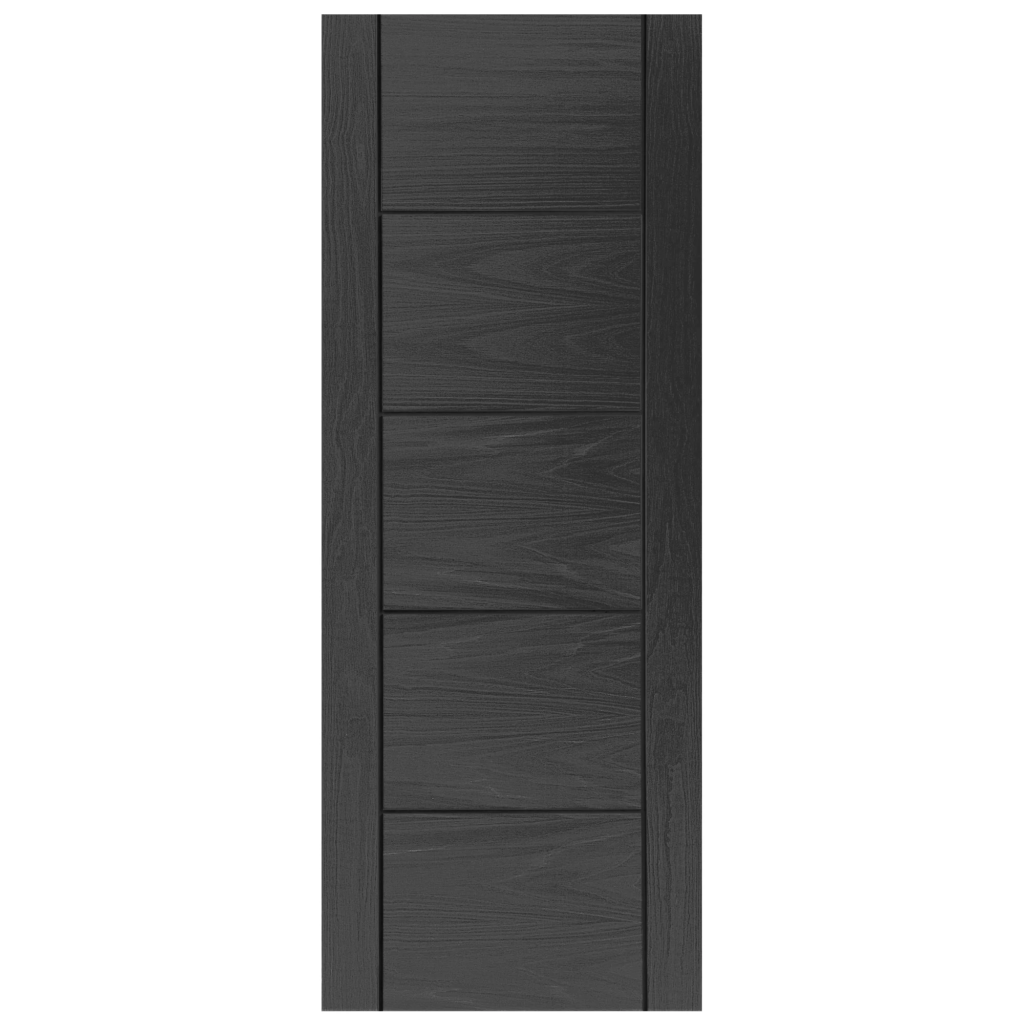 Ash Grey Internal Fully Finished Parma 5 Panel Door - Image 3