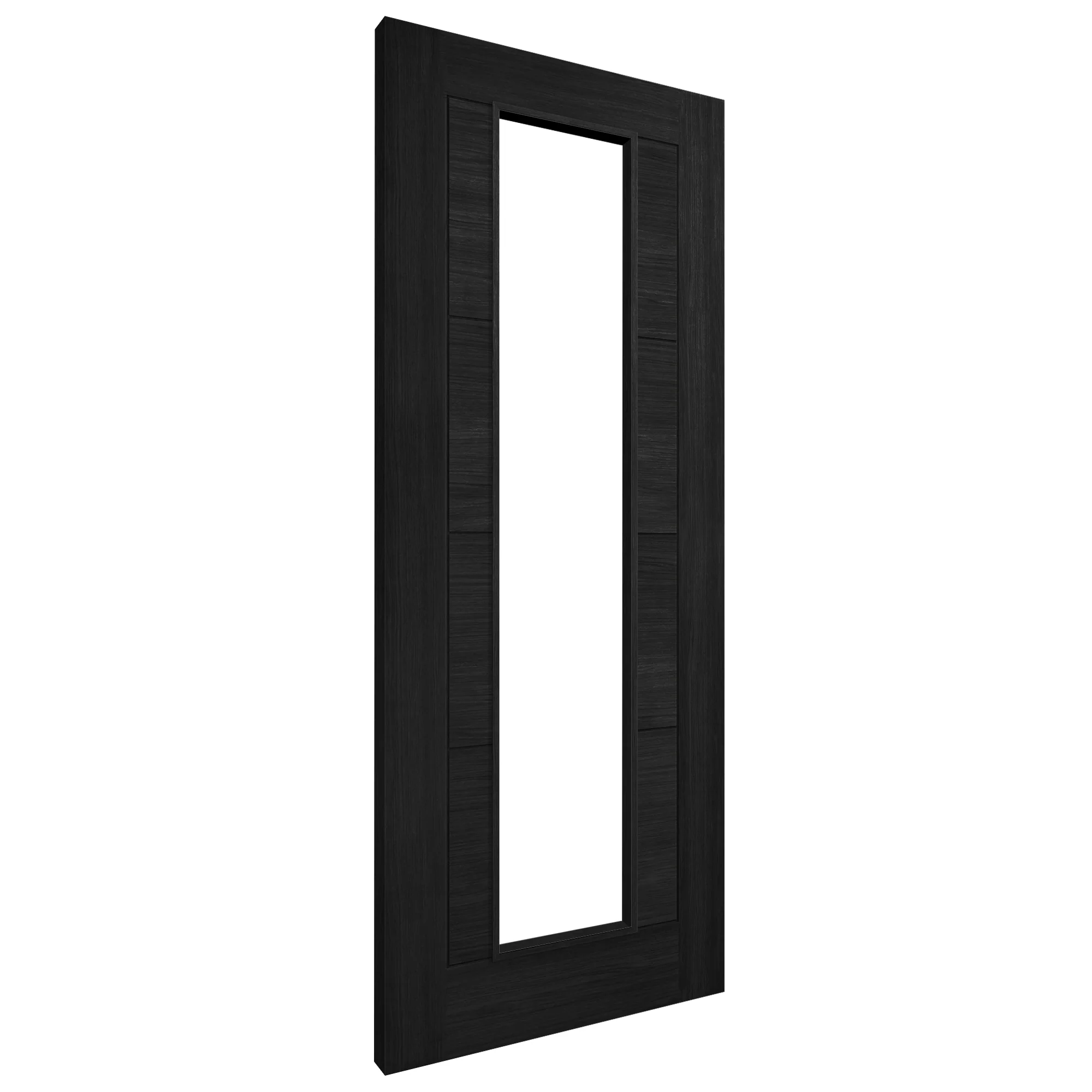 Black Fully Internal Finished Endure Laminate Ladder Clear Glass Door - Image 2