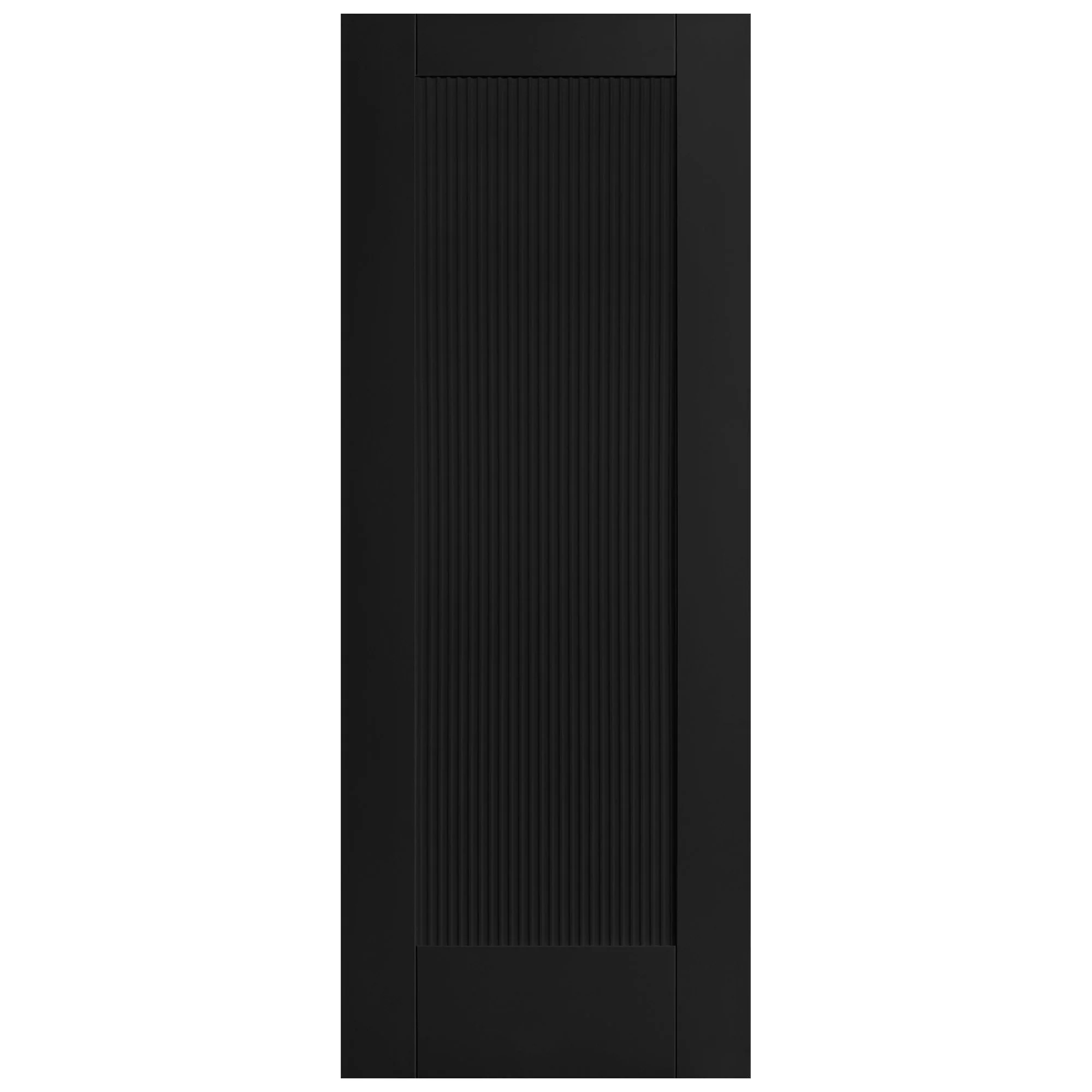 Black Internal Fully Finished Fluted Pattern 10 Panelled Door - Image 3