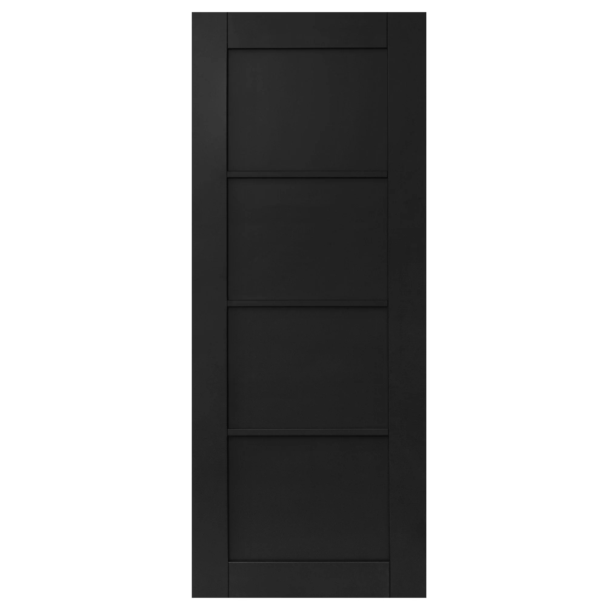Black Internal Fully Finished Industrial Studio 4 Panel FD30 Fire Door - Image 3