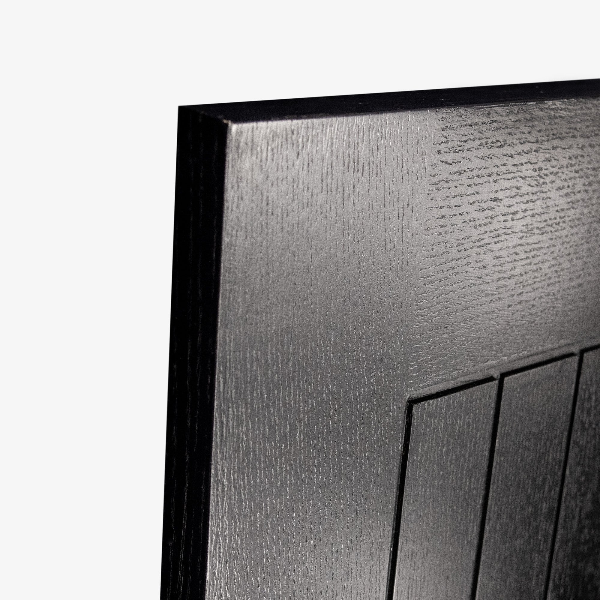 Black Internal Fully Finished Oak Farley 1 Light Offset Clear Glass Door - Image 4