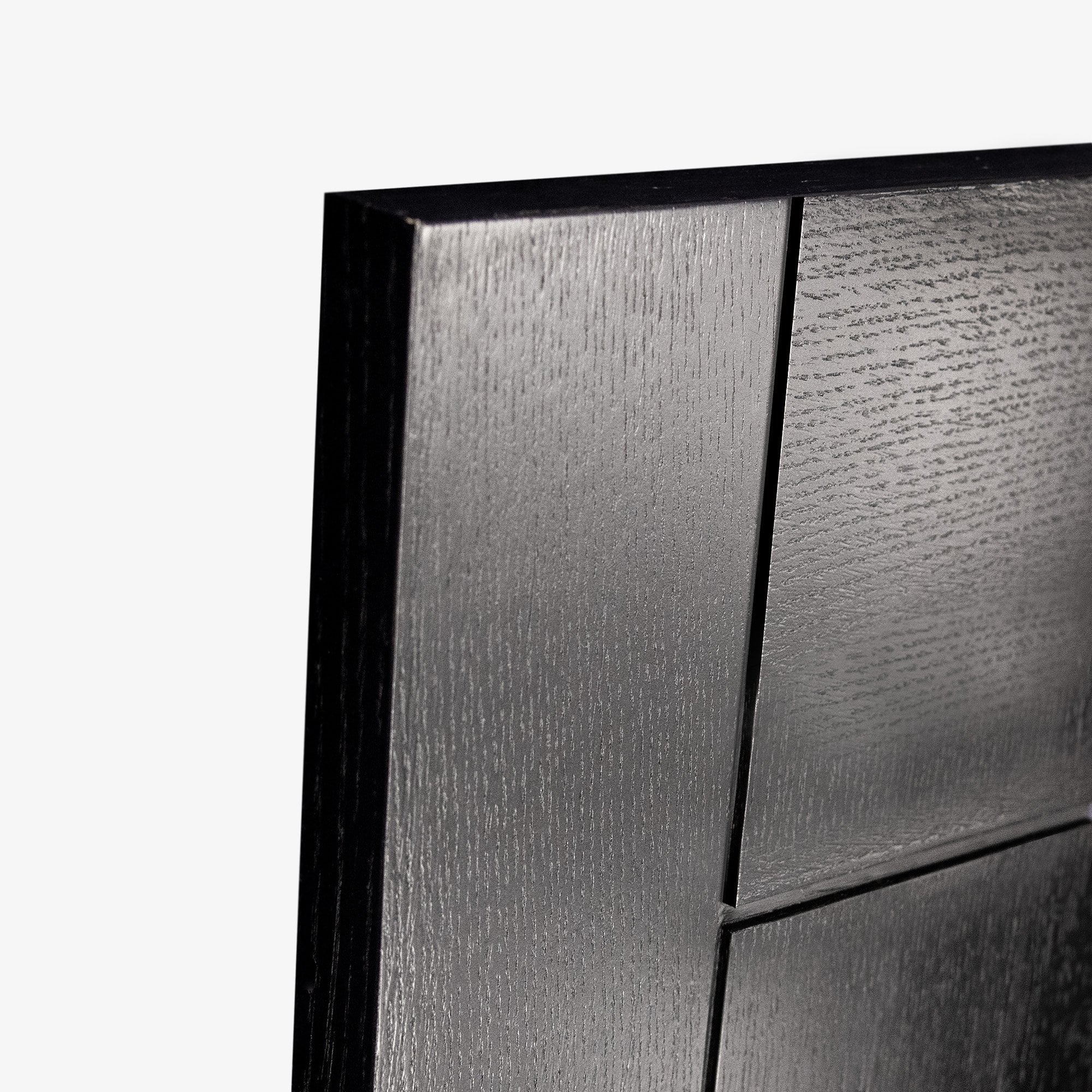Black Internal Fully Finished Oak Parma 1 Light Clear Glass Made-to-Measure Door - Image 4