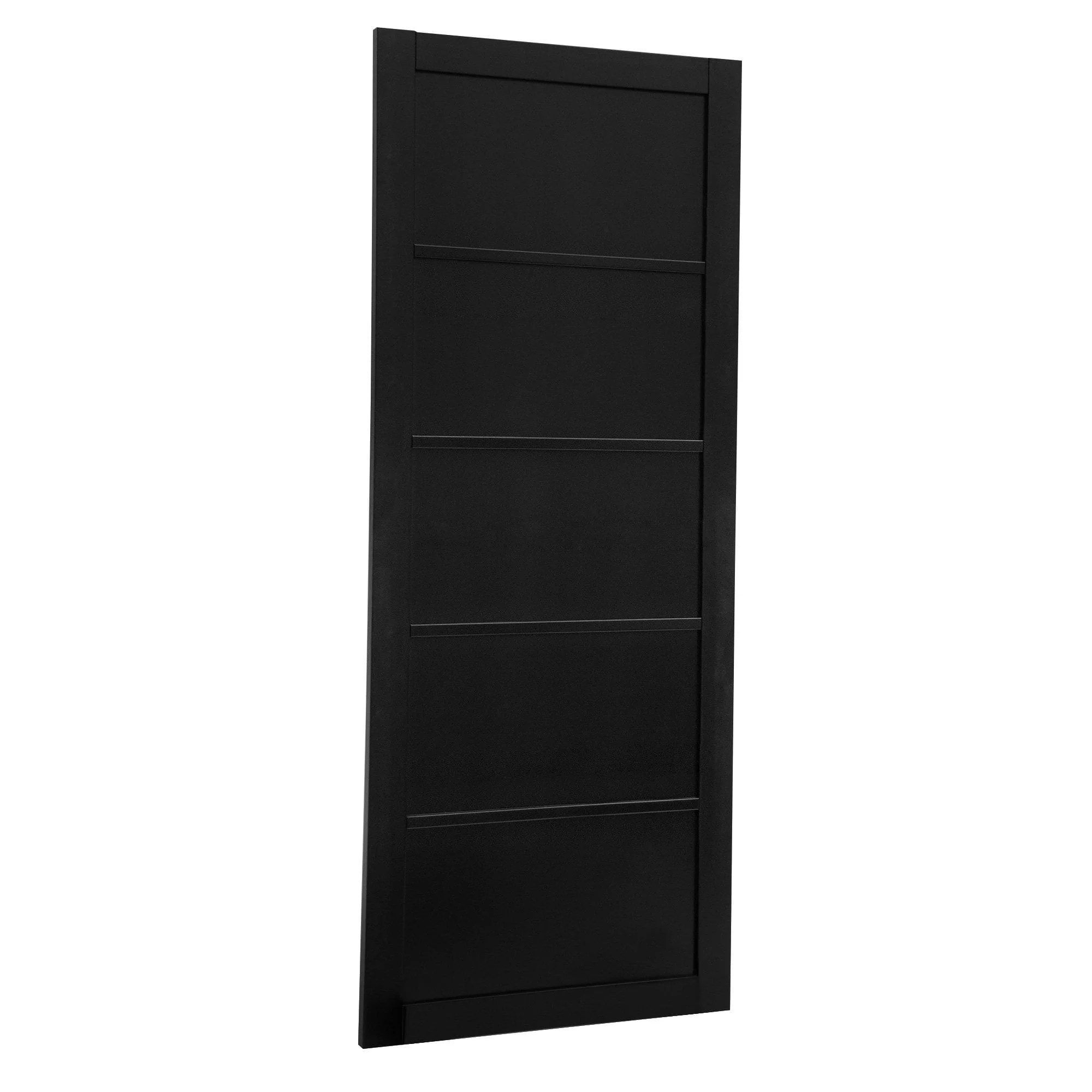 Graphite Black Internal Fully Finished Industrial Studio 5 Panel Door - Image 2
