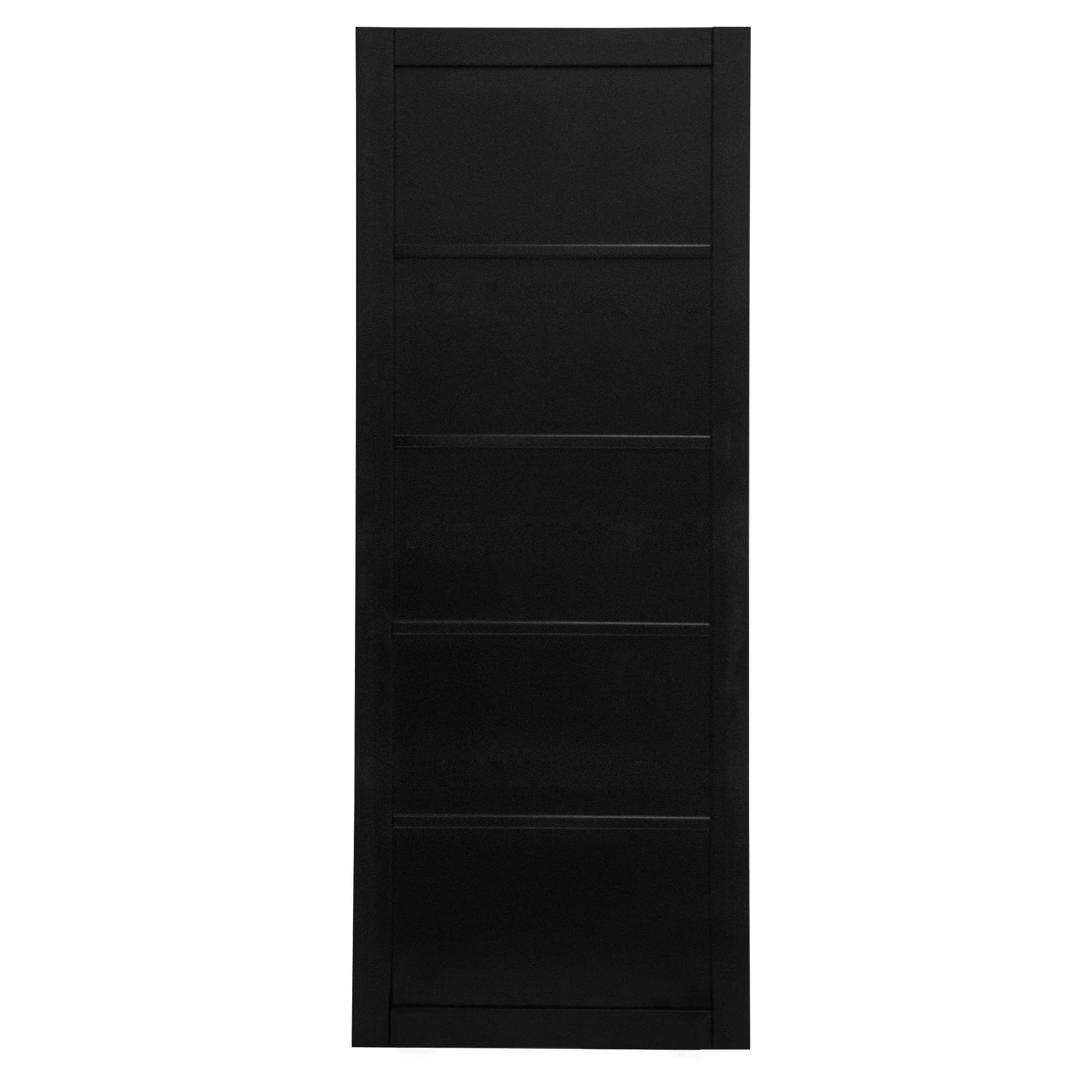 Graphite Black Internal Fully Finished Industrial Studio 5 Panel Door - Image 3