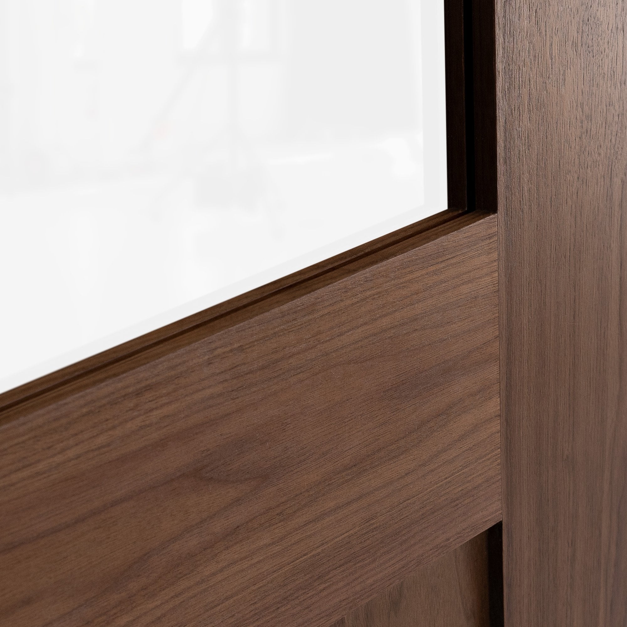 Internal Walnut Fully Finished 1 Light Clear Glass DX Door - Image 6